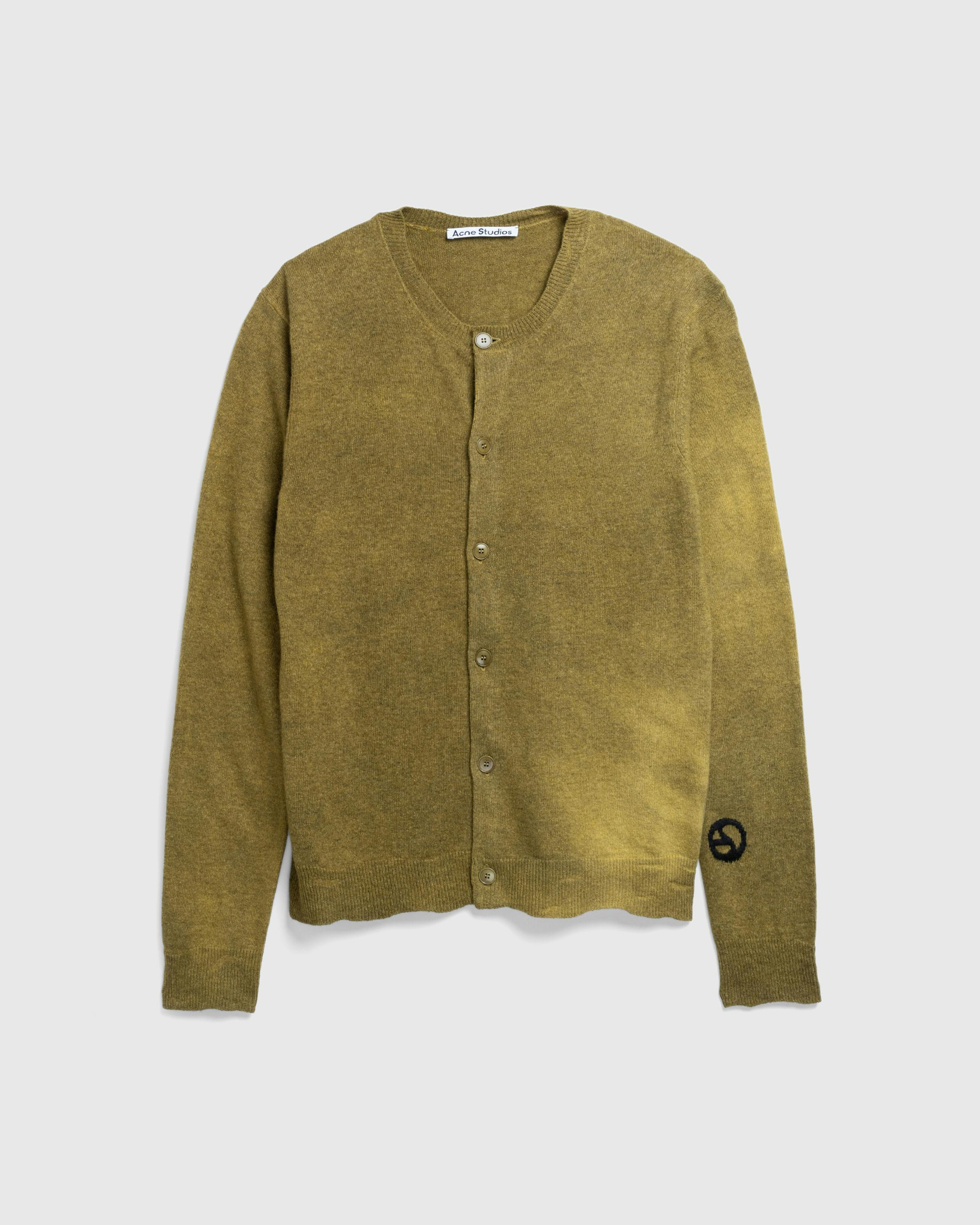 Acne Studios – Crew Neck Cardigan Golden Brown - Cardigans - Brown - Image 1