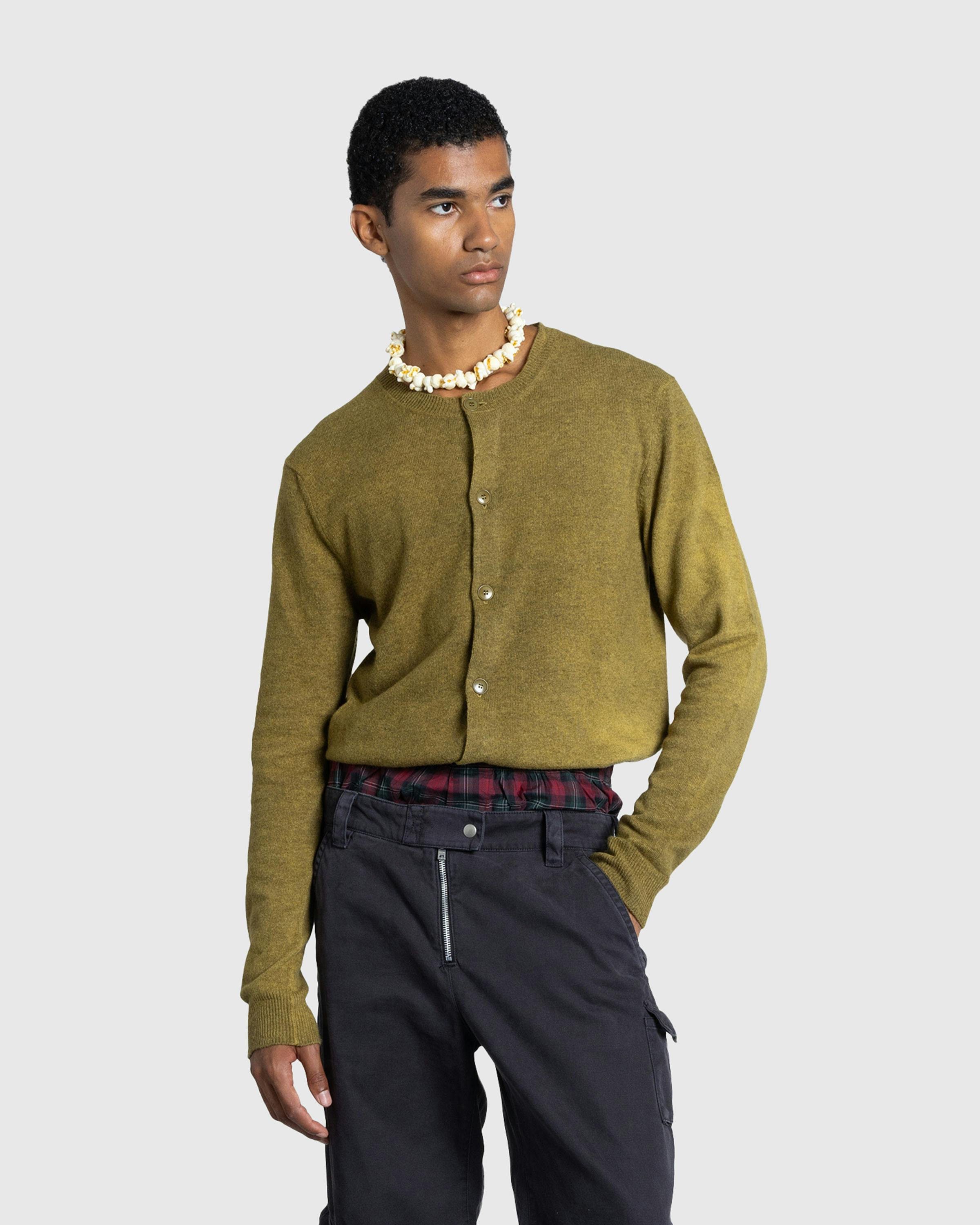 Acne Studios – Crew Neck Cardigan Golden Brown - Cardigans - Brown - Image 2