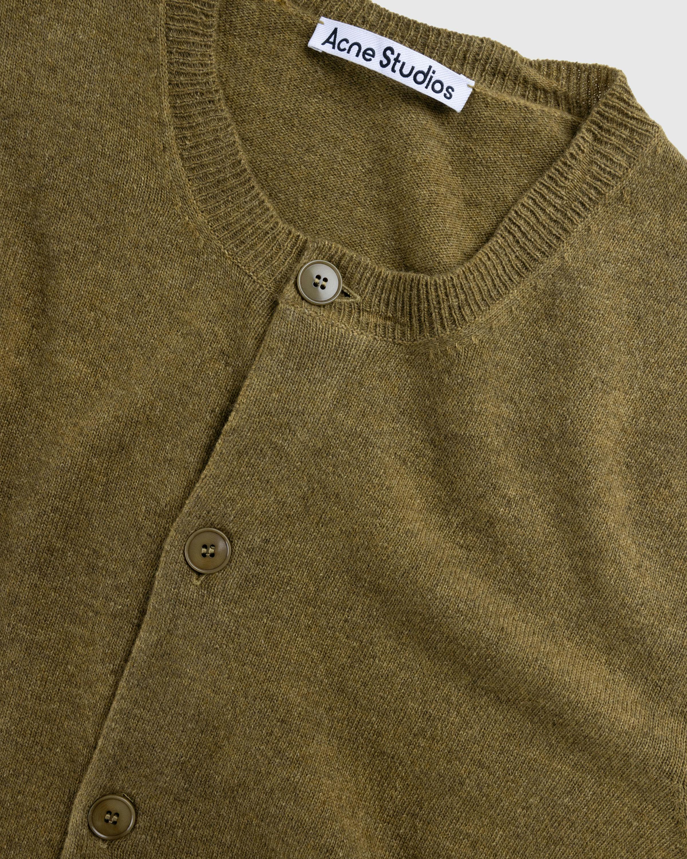 Acne Studios – Crew Neck Cardigan Golden Brown - Cardigans - Brown - Image 6