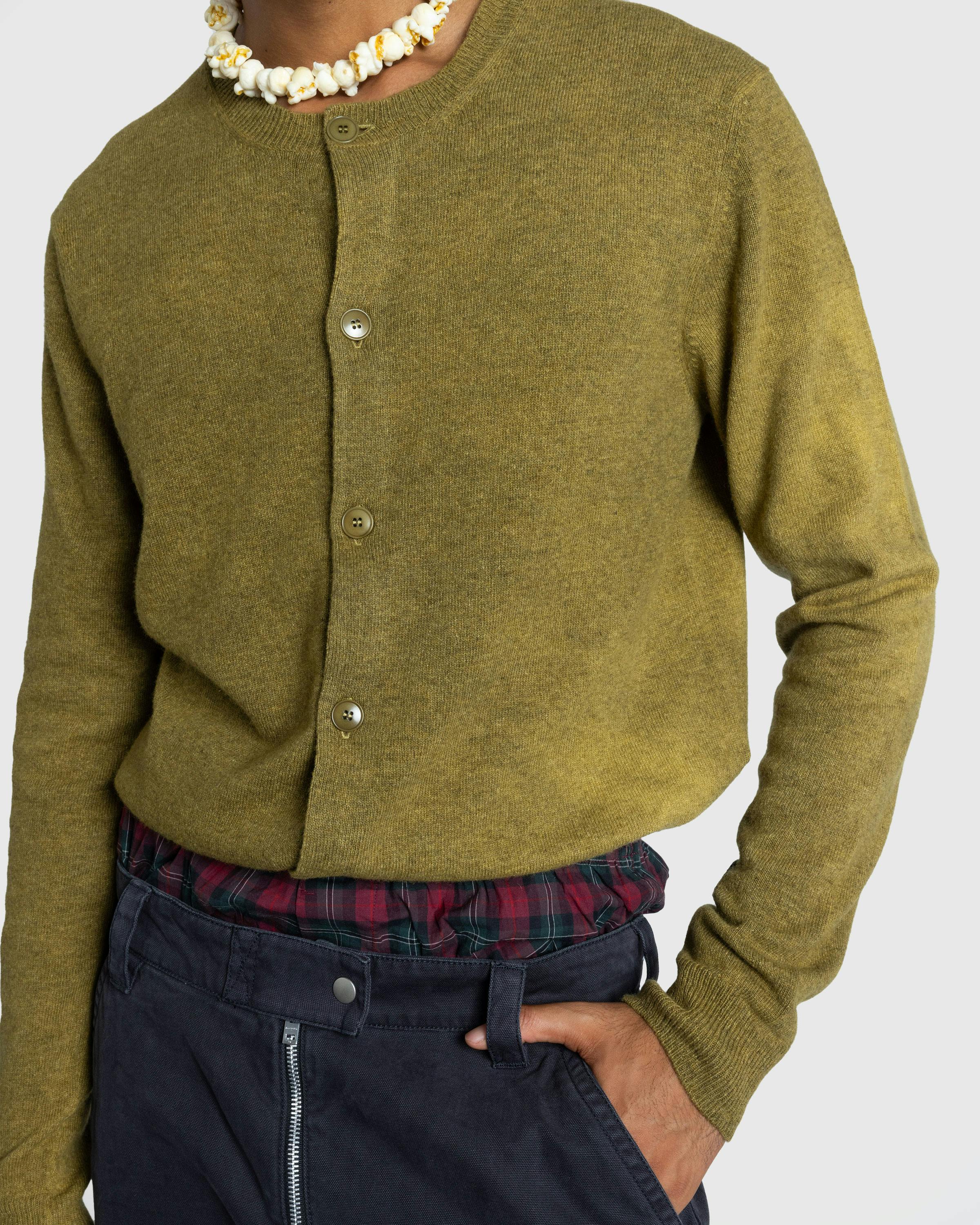 Acne Studios – Crew Neck Cardigan Golden Brown - Longsleeve Shirts - Brown - Image 5