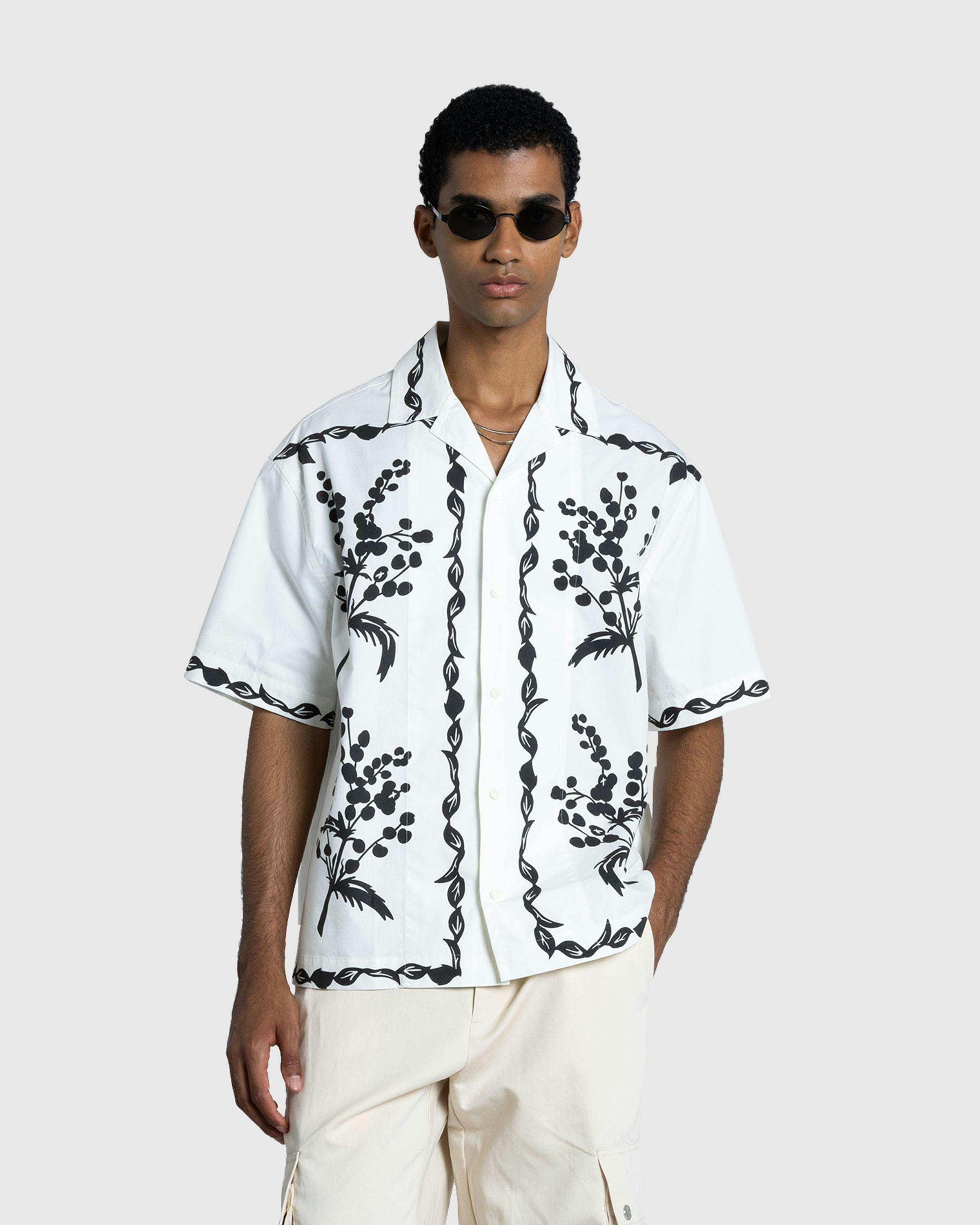 JACQUEMUS – La Chemise Jean Print Mimosa Frise Black - Shortsleeve Shirts - Black - Image 2