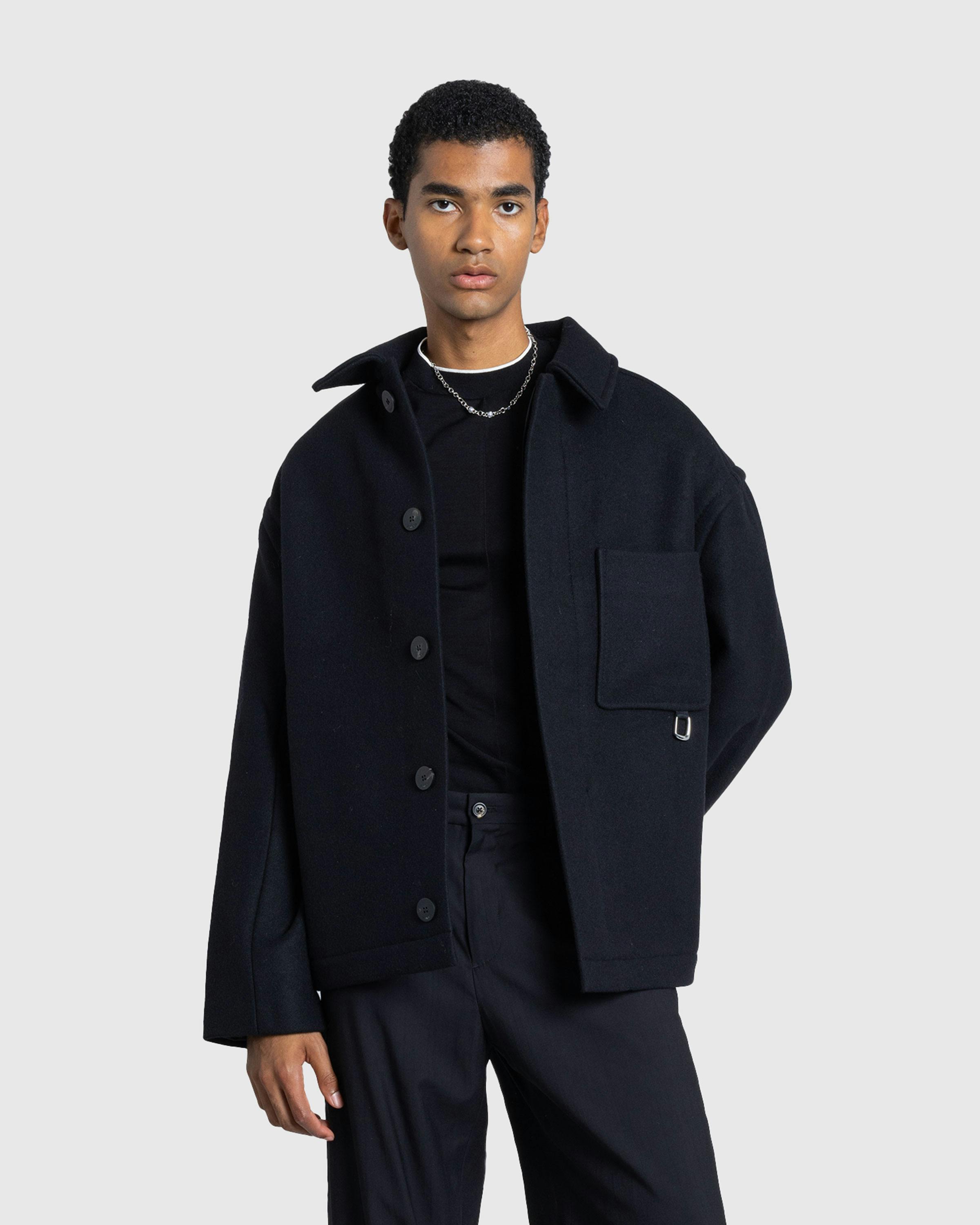 JACQUEMUS – Le Manteau Court Black - Jackets - Black - Image 2