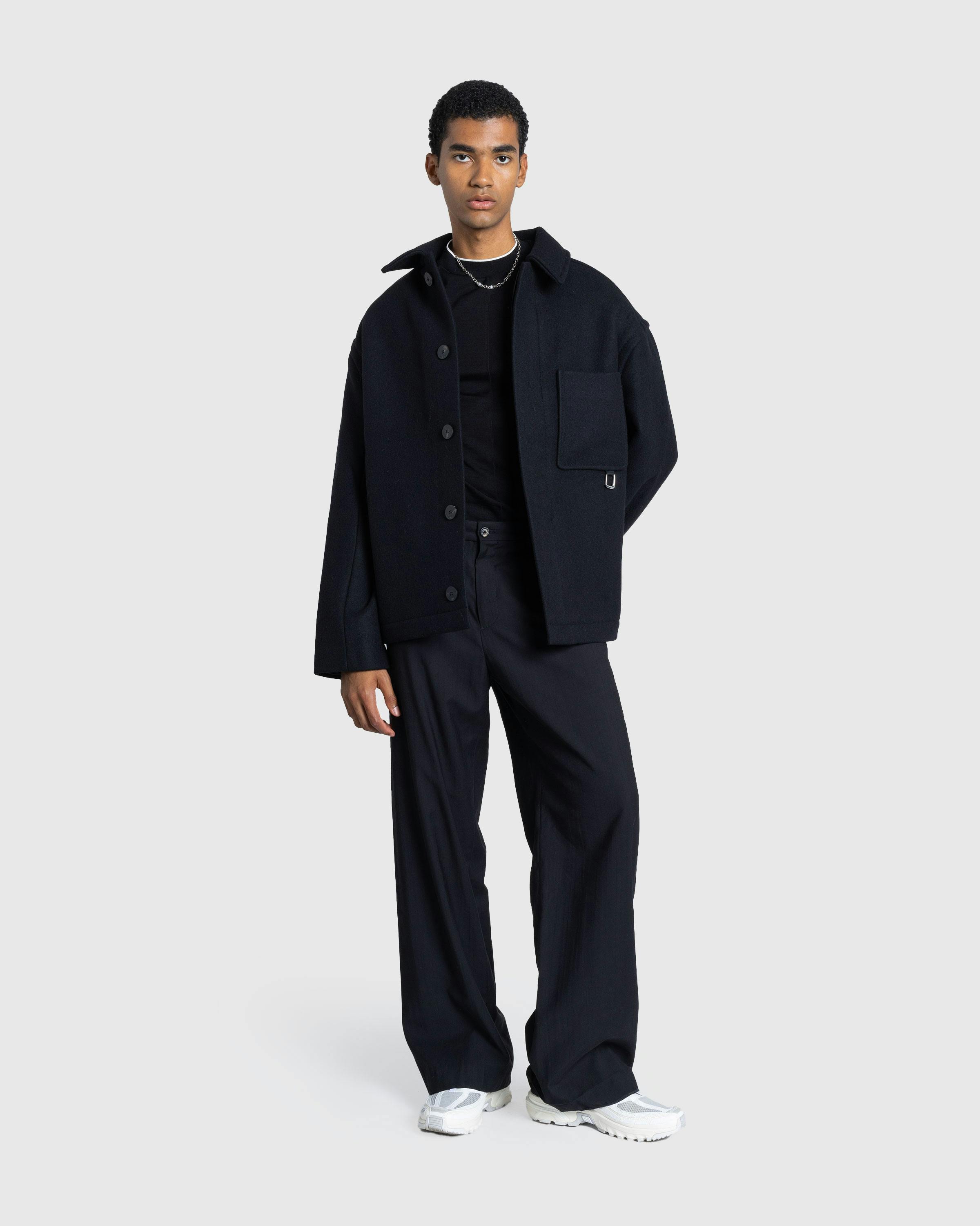 JACQUEMUS – Le Manteau Court Black - Jackets - Black - Image 3