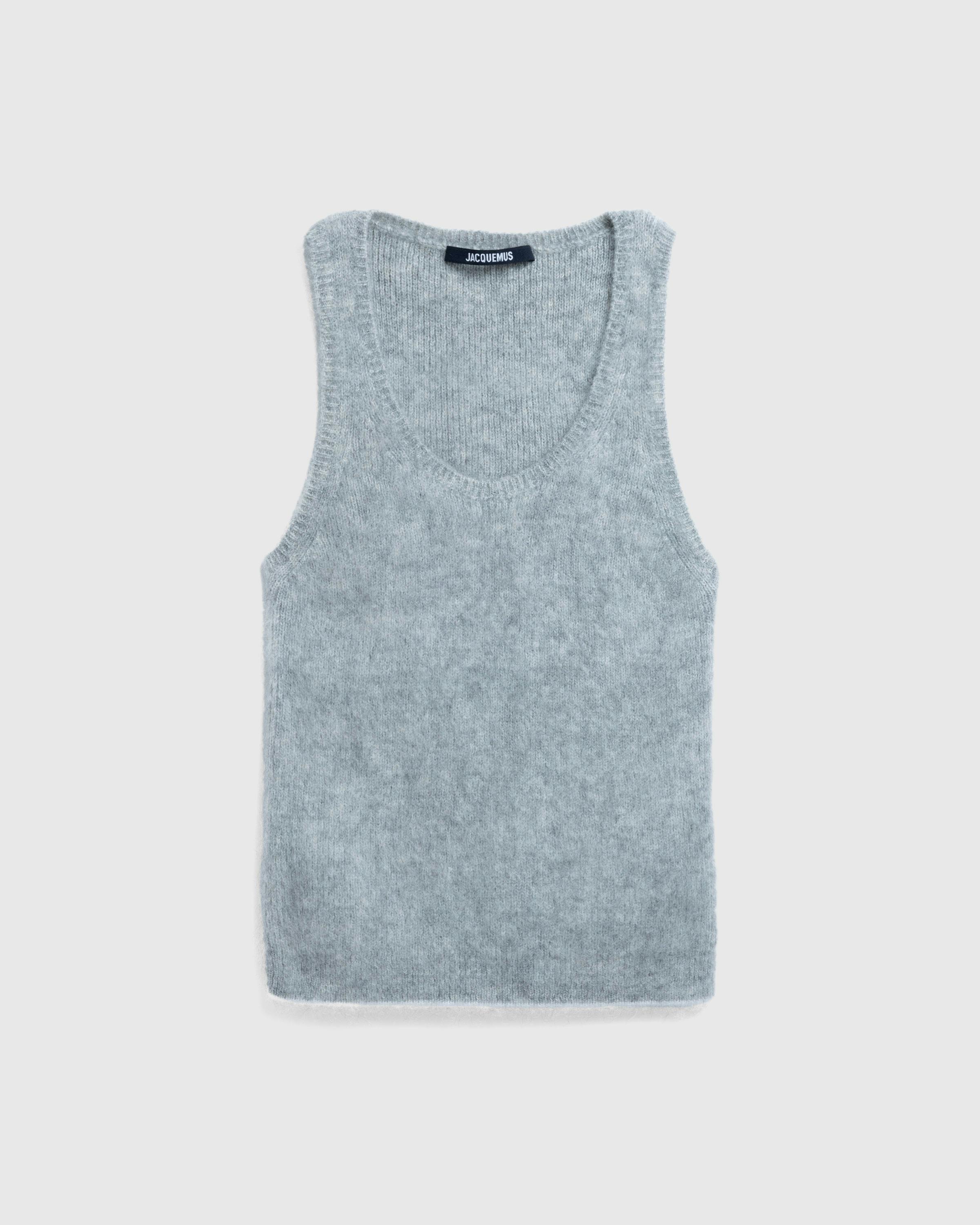 JACQUEMUS – Le Débardeur Pitatto Grey - Tank Tops - Grey - Image 1