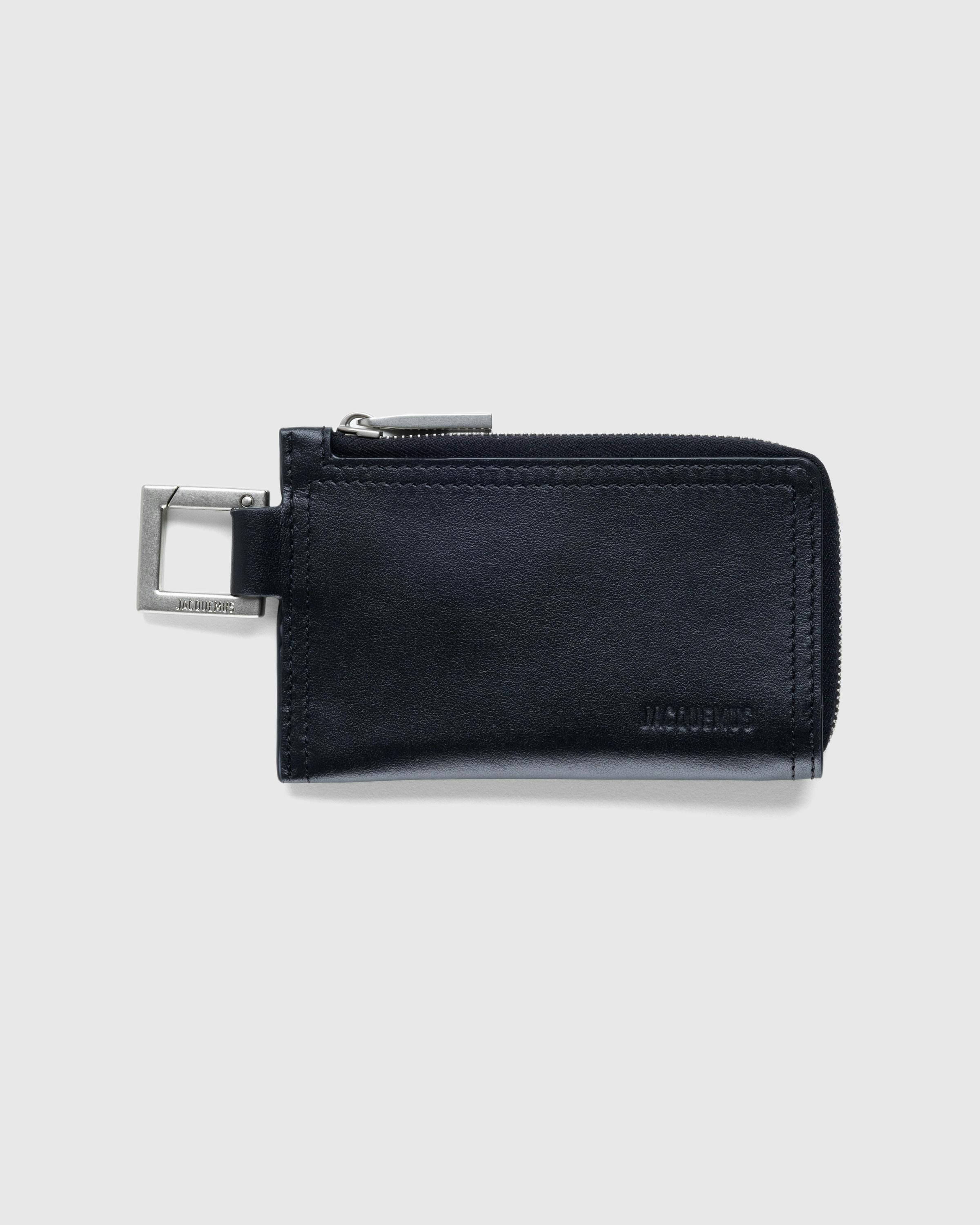 JACQUEMUS – Le Porte-Zippé Cuerda Black - Wallets - Black - Image 1