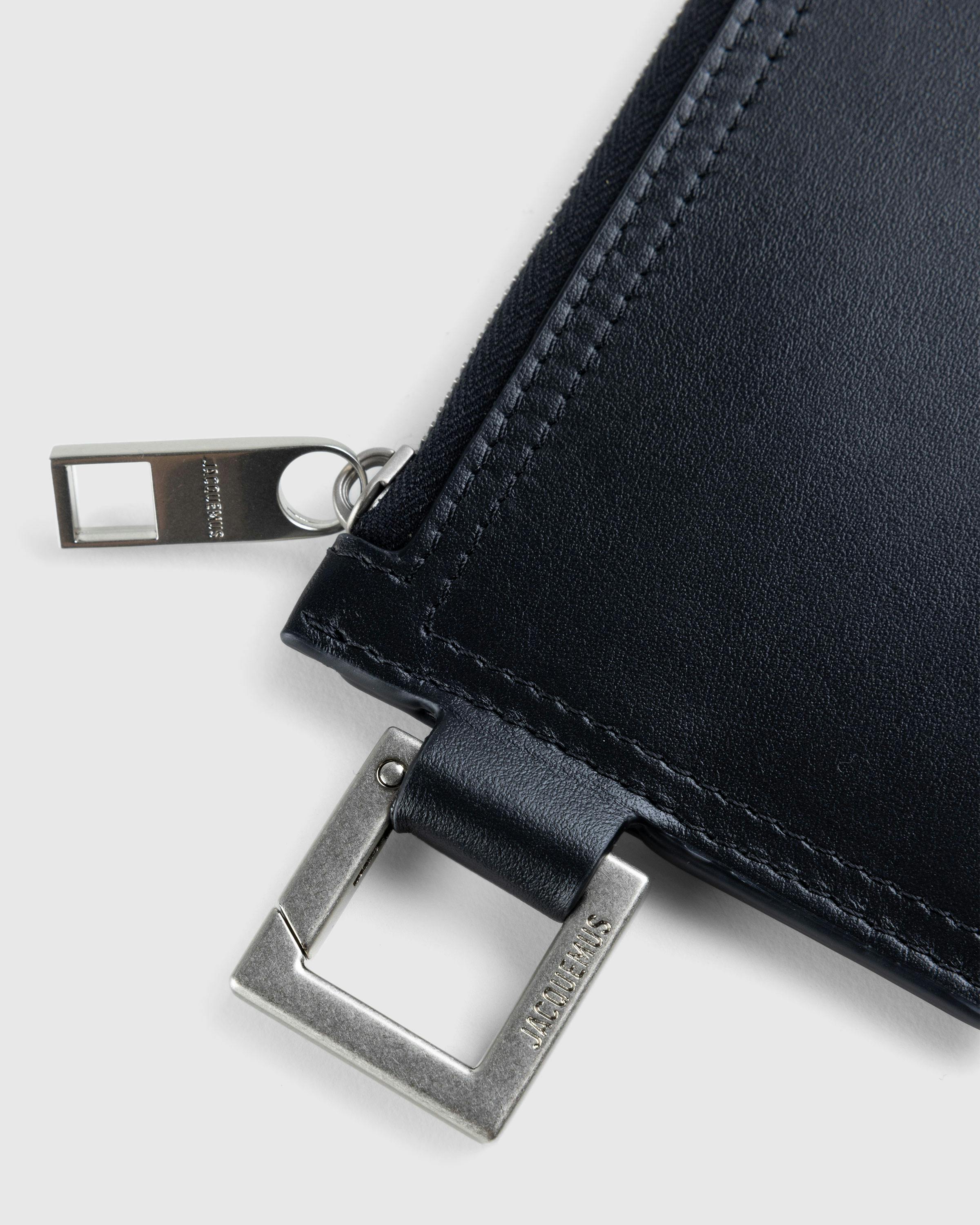 JACQUEMUS – Le Porte-Zippé Cuerda Black - Wallets - Black - Image 4