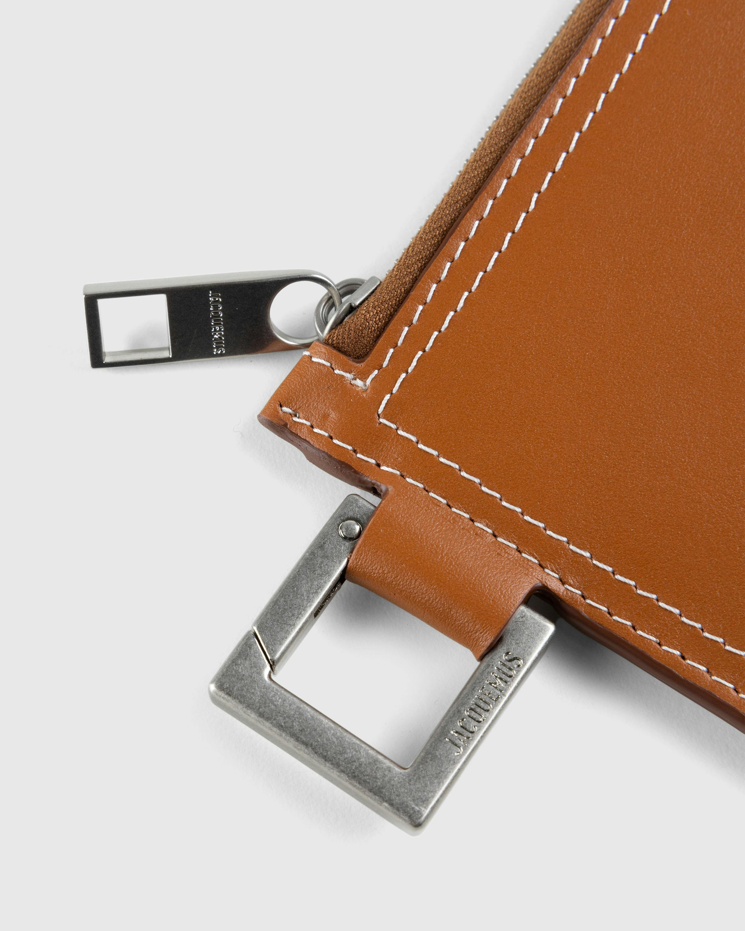 JACQUEMUS – Le Porte-Zippé Cuerda Light Brown - Wallets - Brown - Image 4