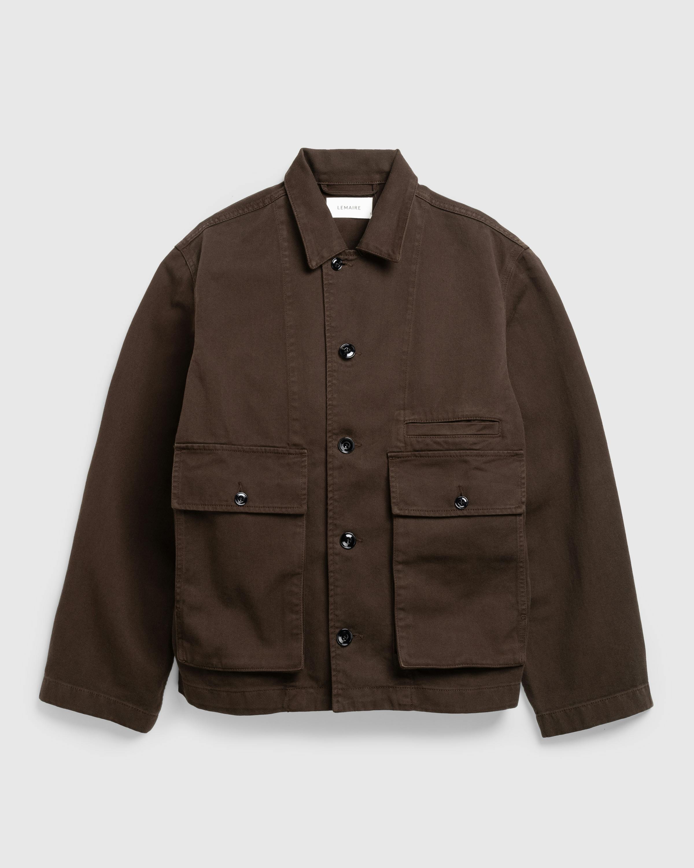 Lemaire – Boxy Jacket Espresso - Jackets - Brown - Image 1