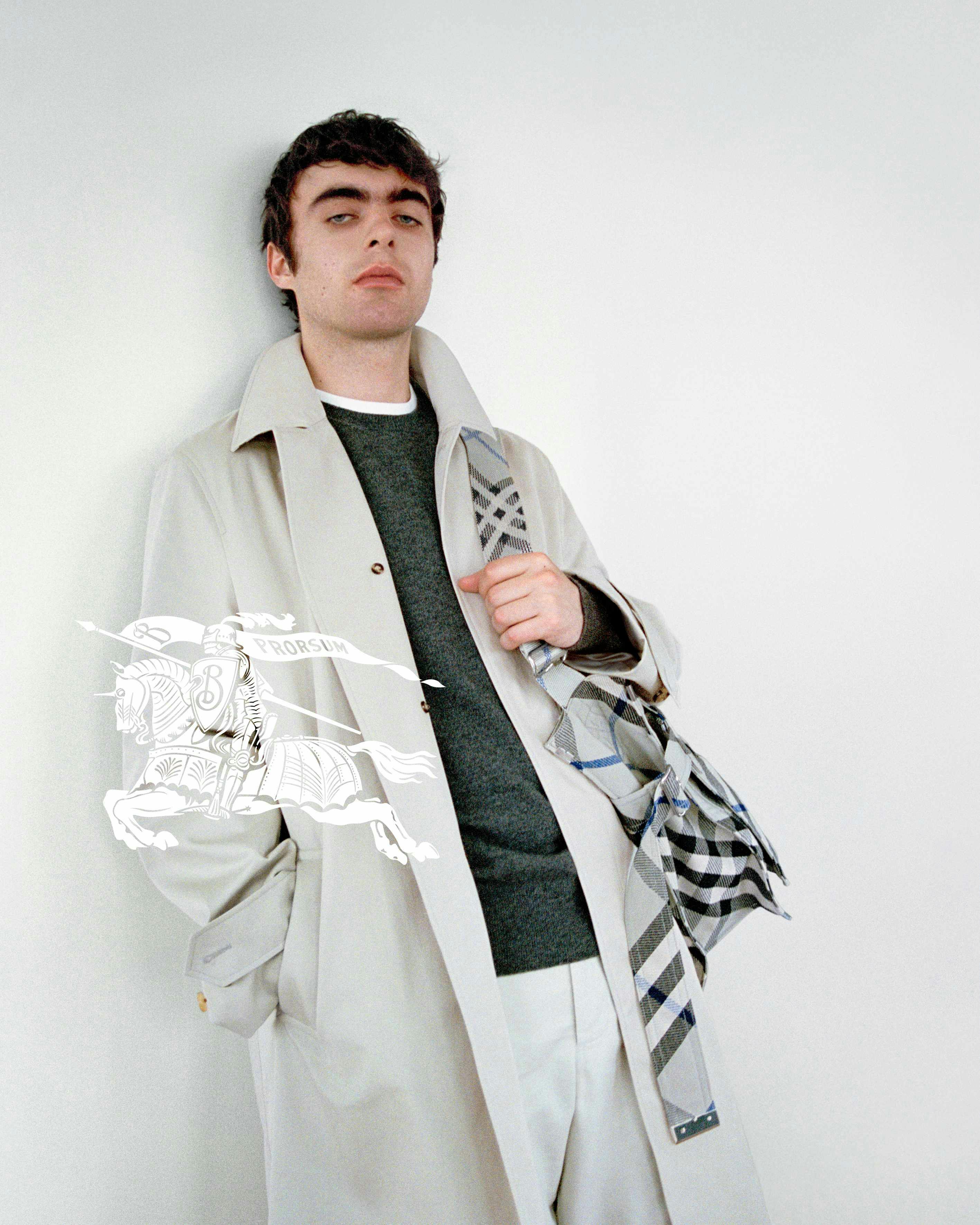 Burberry's Classics collection modeled by Lennon Gallagher, Giselle Norman and Kai-Isaiah Jamal