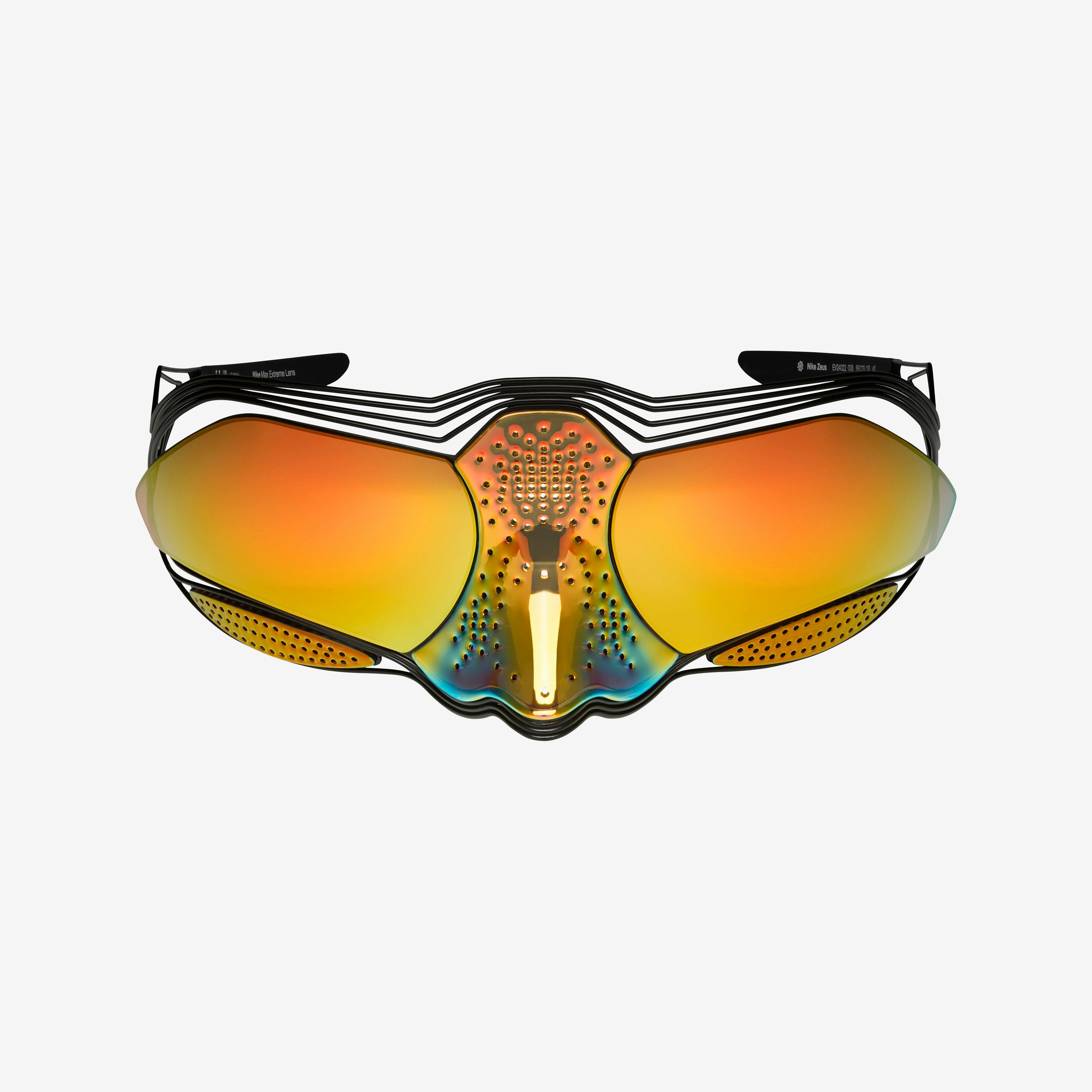 Nike Athena & Zeus Sunglasses in asymmetric yellow and black colors