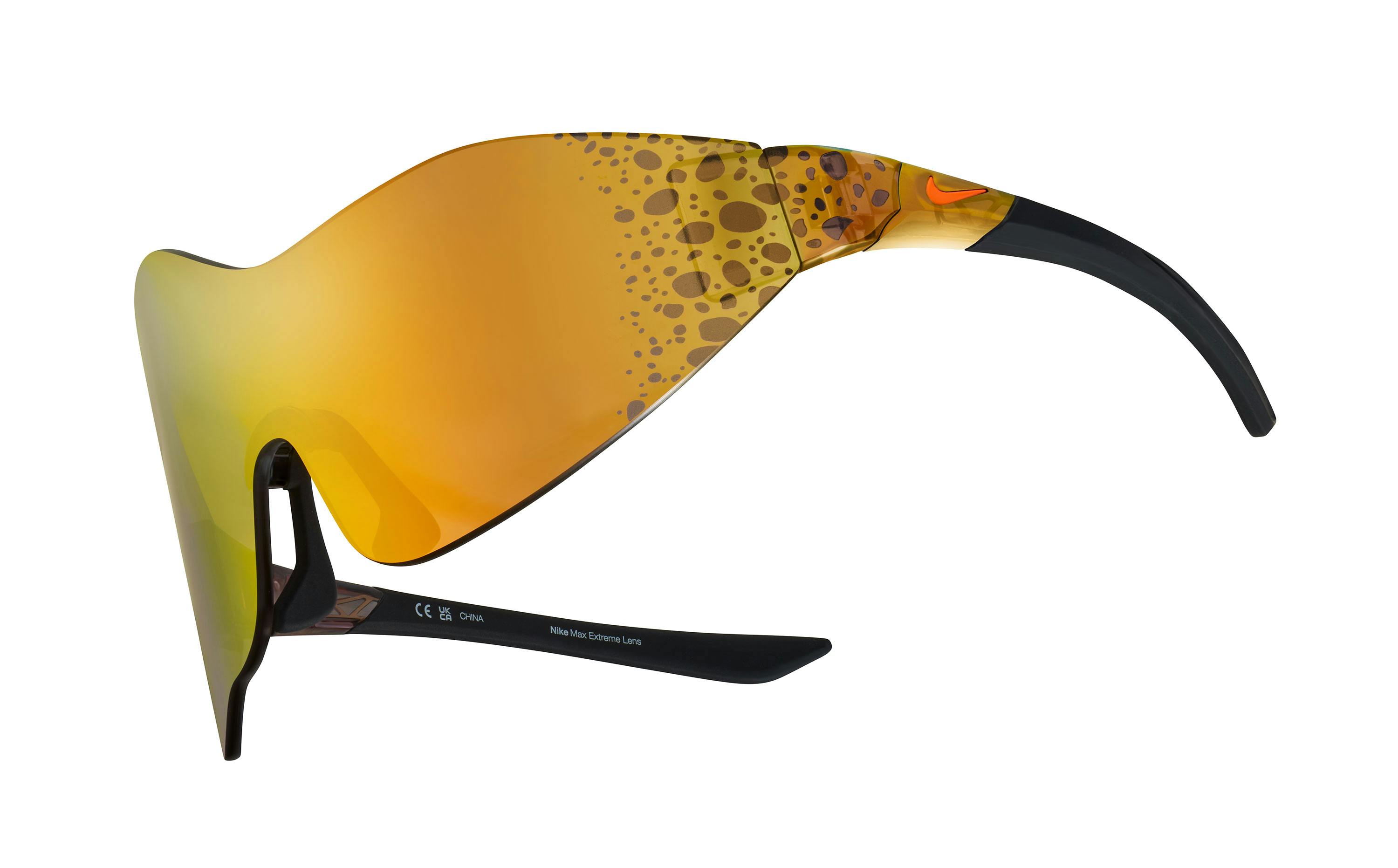 Nike Athena & Zeus Sunglasses in asymmetric yellow and black colors