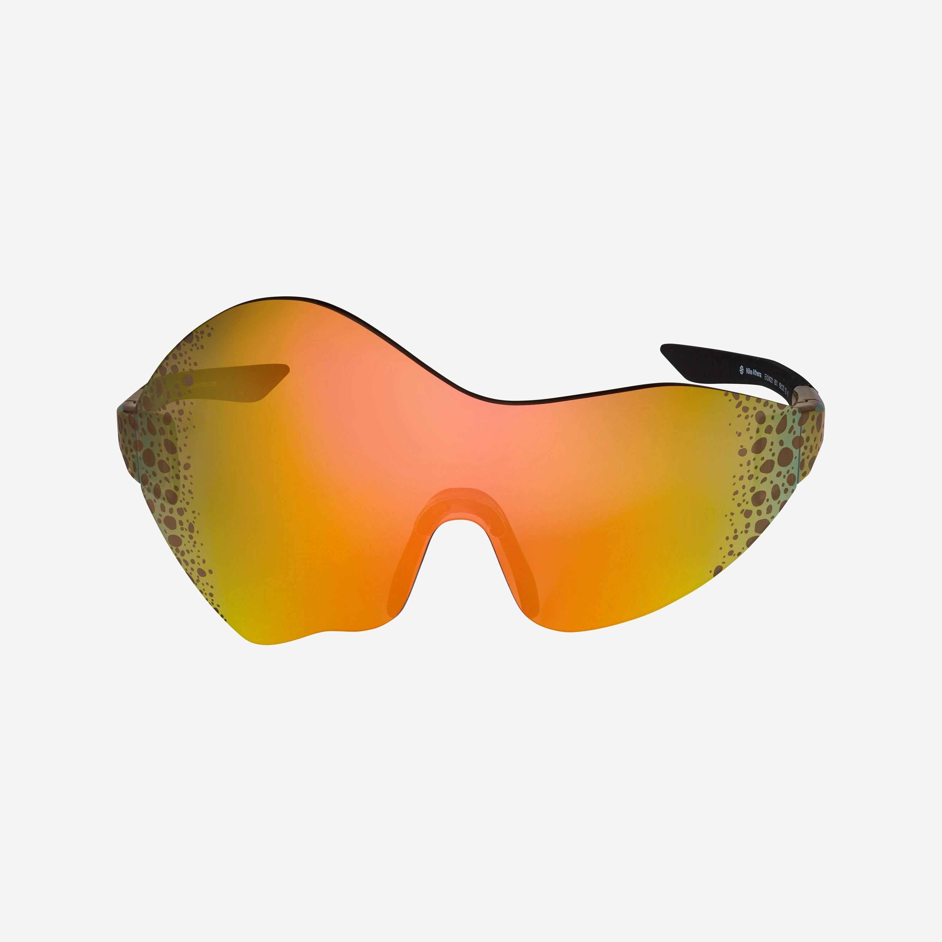 Nike Athena & Zeus Sunglasses in asymmetric yellow and black colors