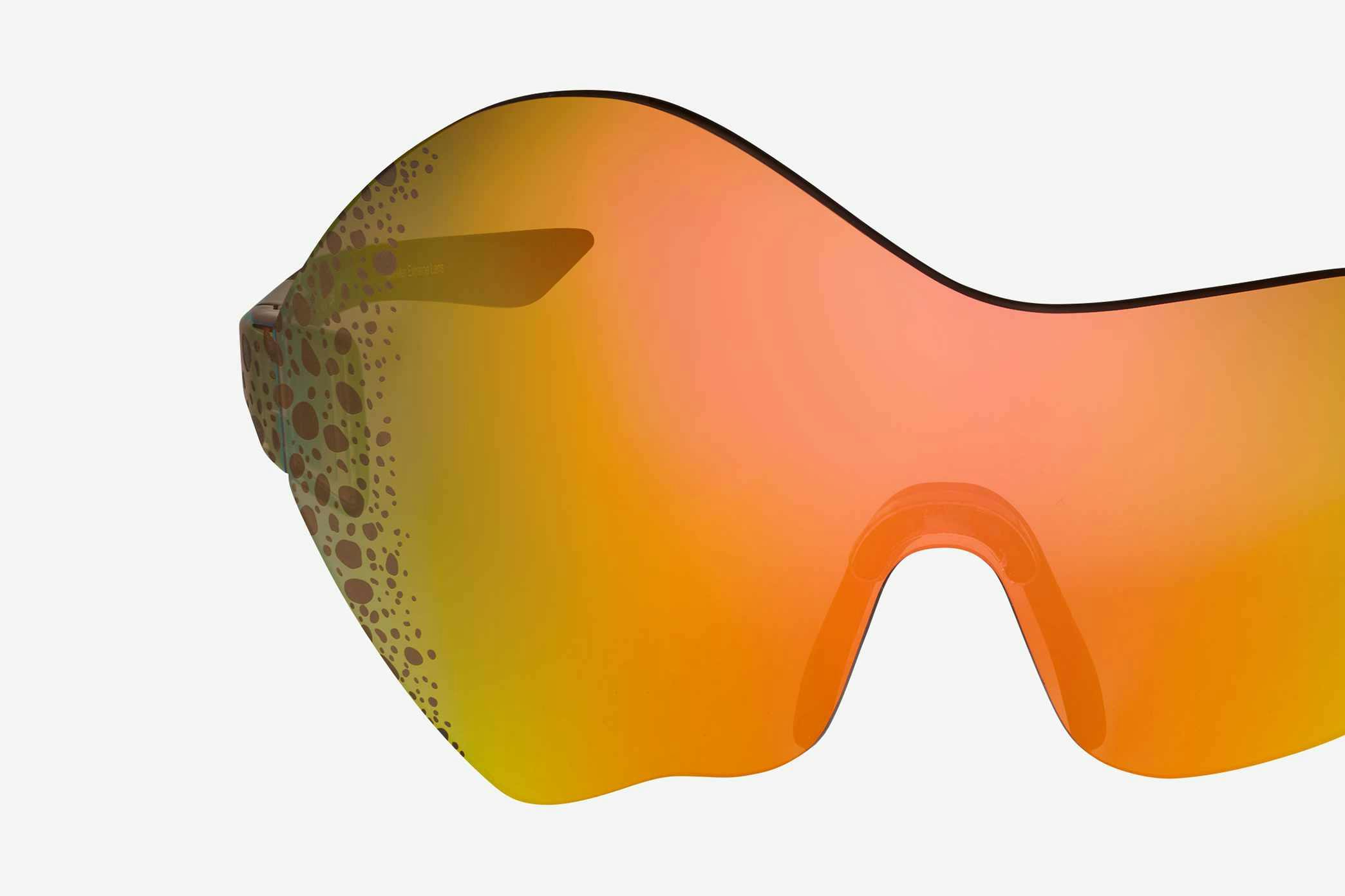 Nike Athena & Zeus Sunglasses in asymmetric yellow and black colors