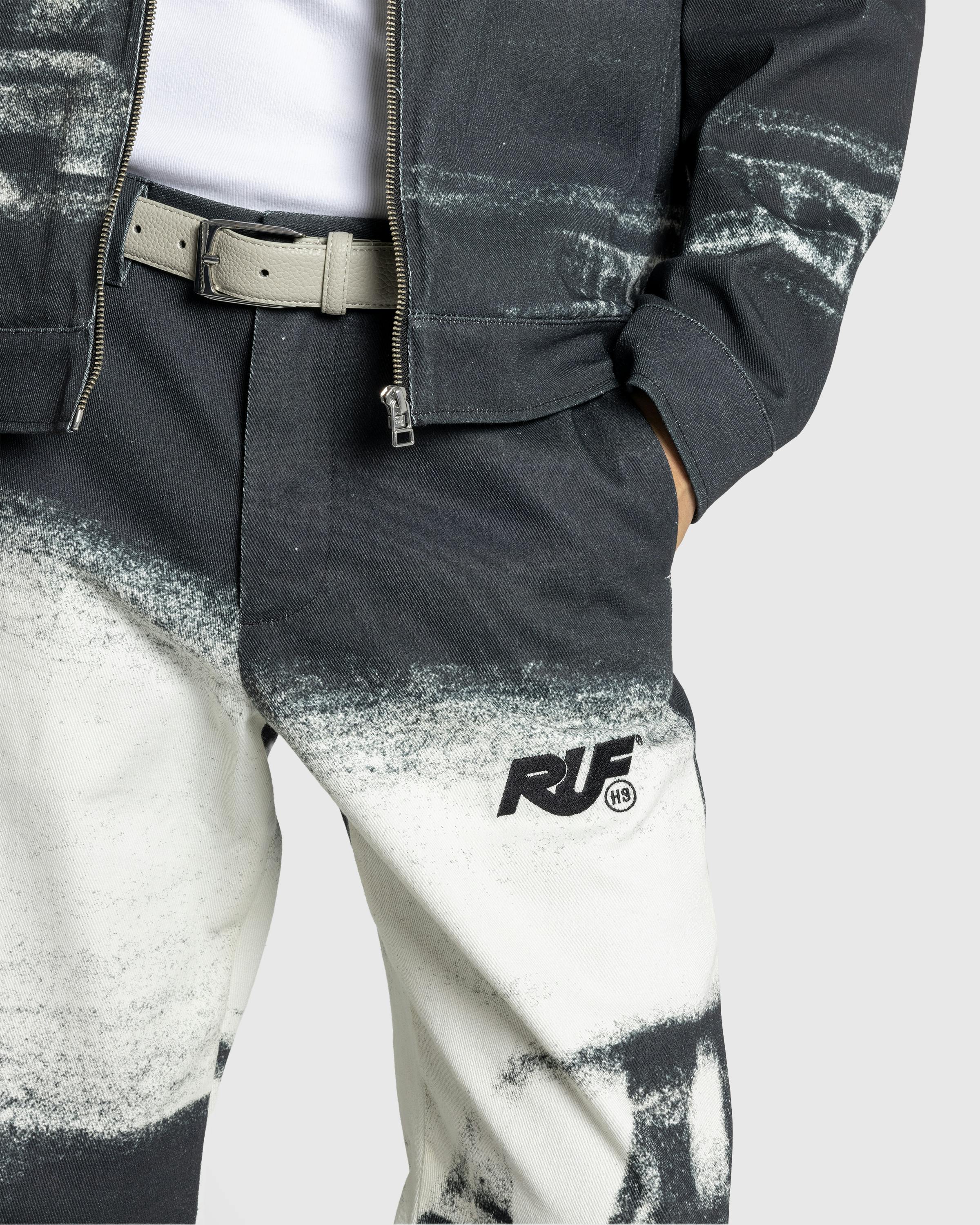 RUF x Highsnobiety – Motion Blur Pants Black/White - Trousers - Black - Image 7