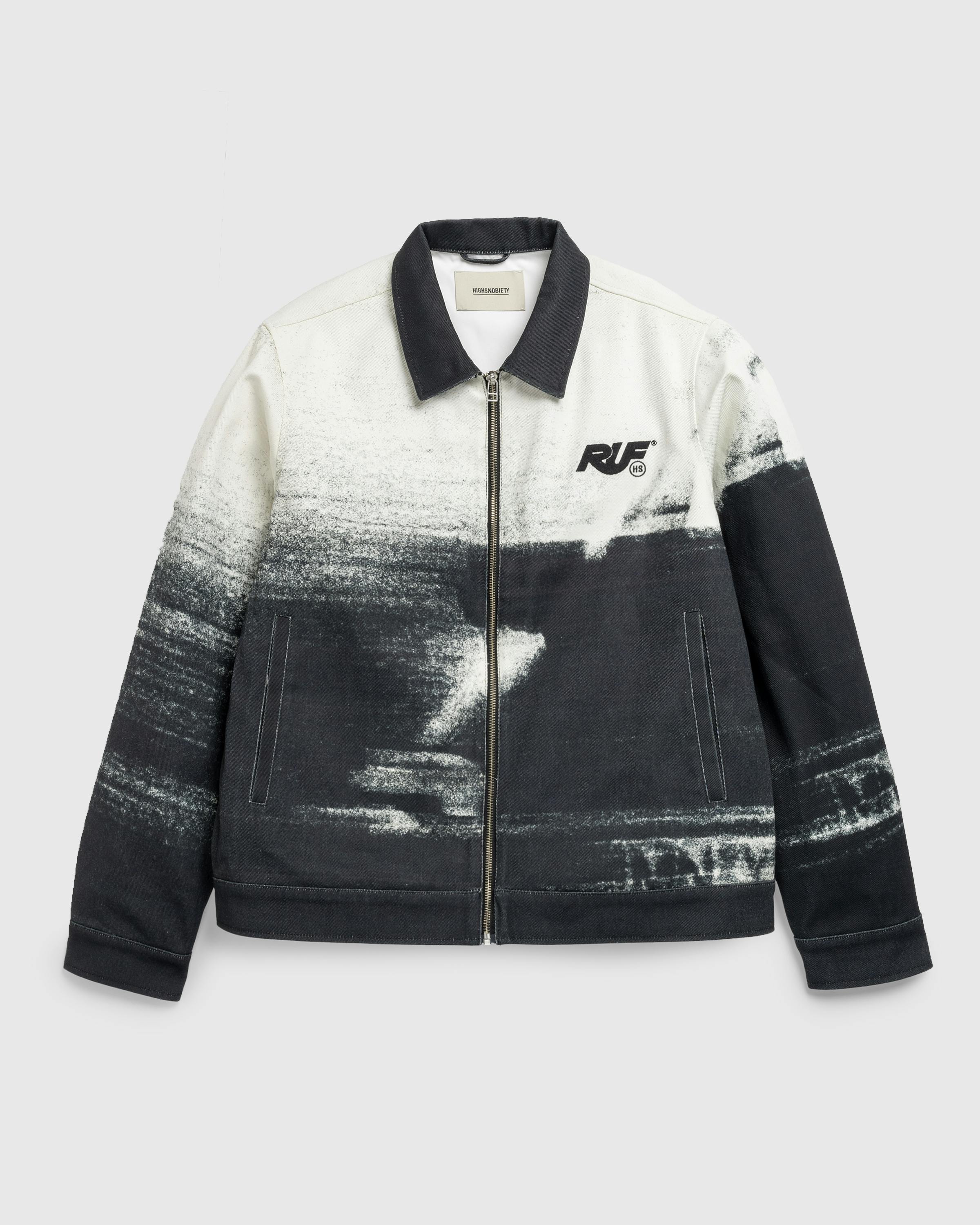 RUF x Highsnobiety – Motion Blur Jacket Black/White - Jackets - Black - Image 1