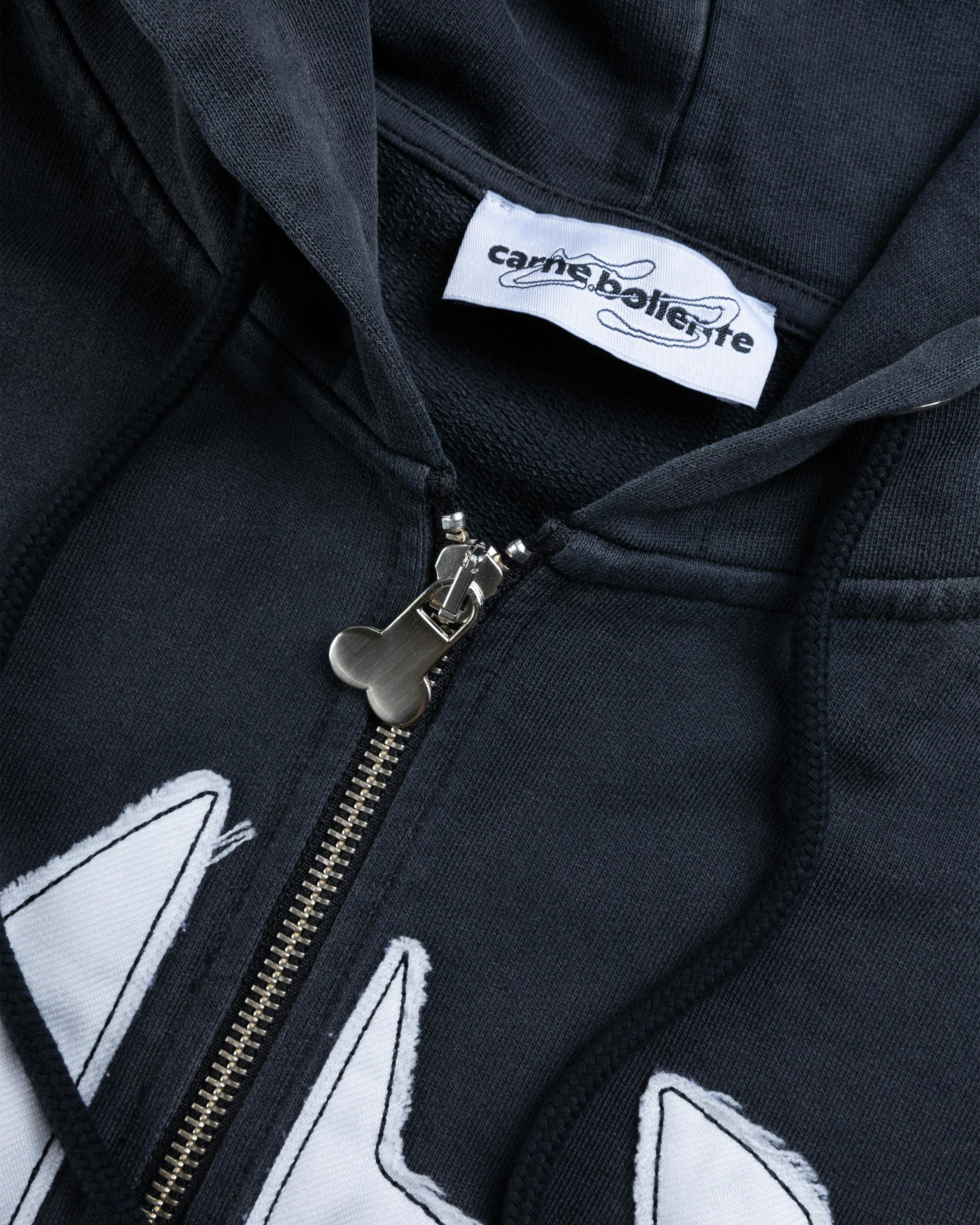 Carne Bollente – Galactic Tease Hoodie Off Black - Zip-Up Sweats - Black - Image 7