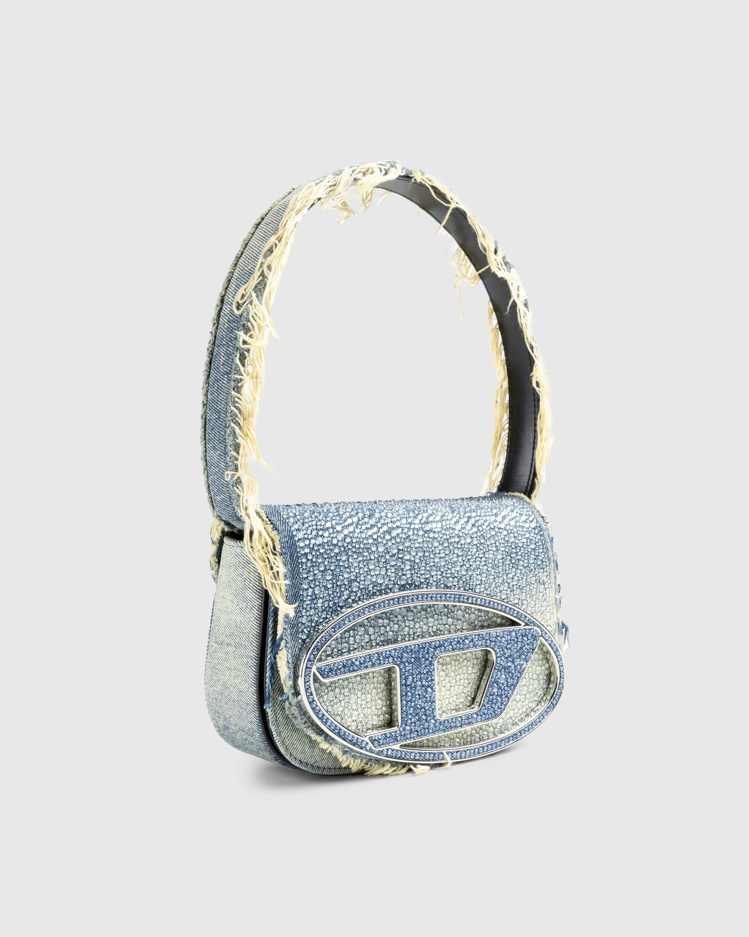 Diesel – 1DR Shoulder Bag Medium Blue Denim - Shoulder Bags - Blue - Image 3