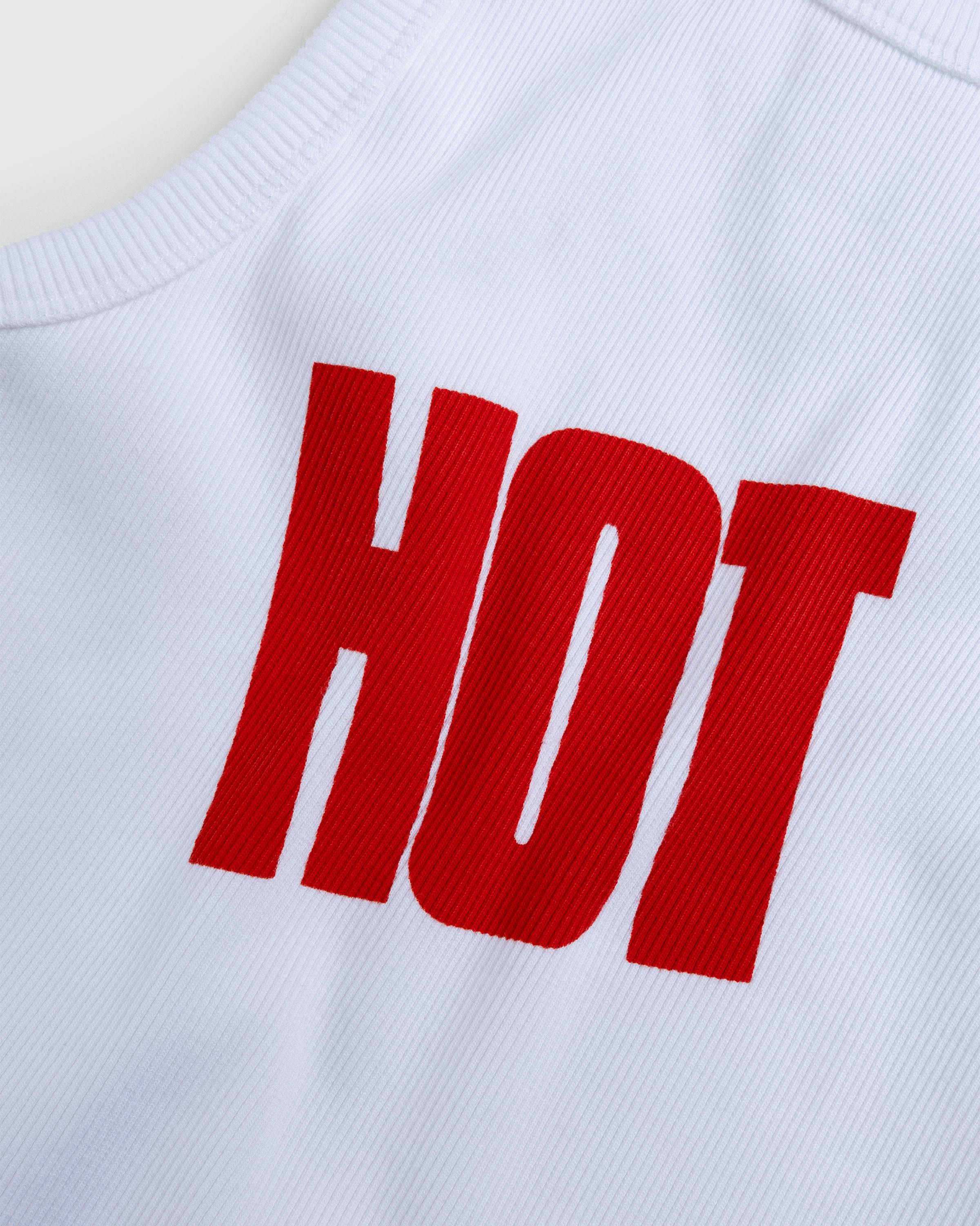 Carne Bollente – Simply Hot Tank White/Red - Tank Tops - White - Image 6