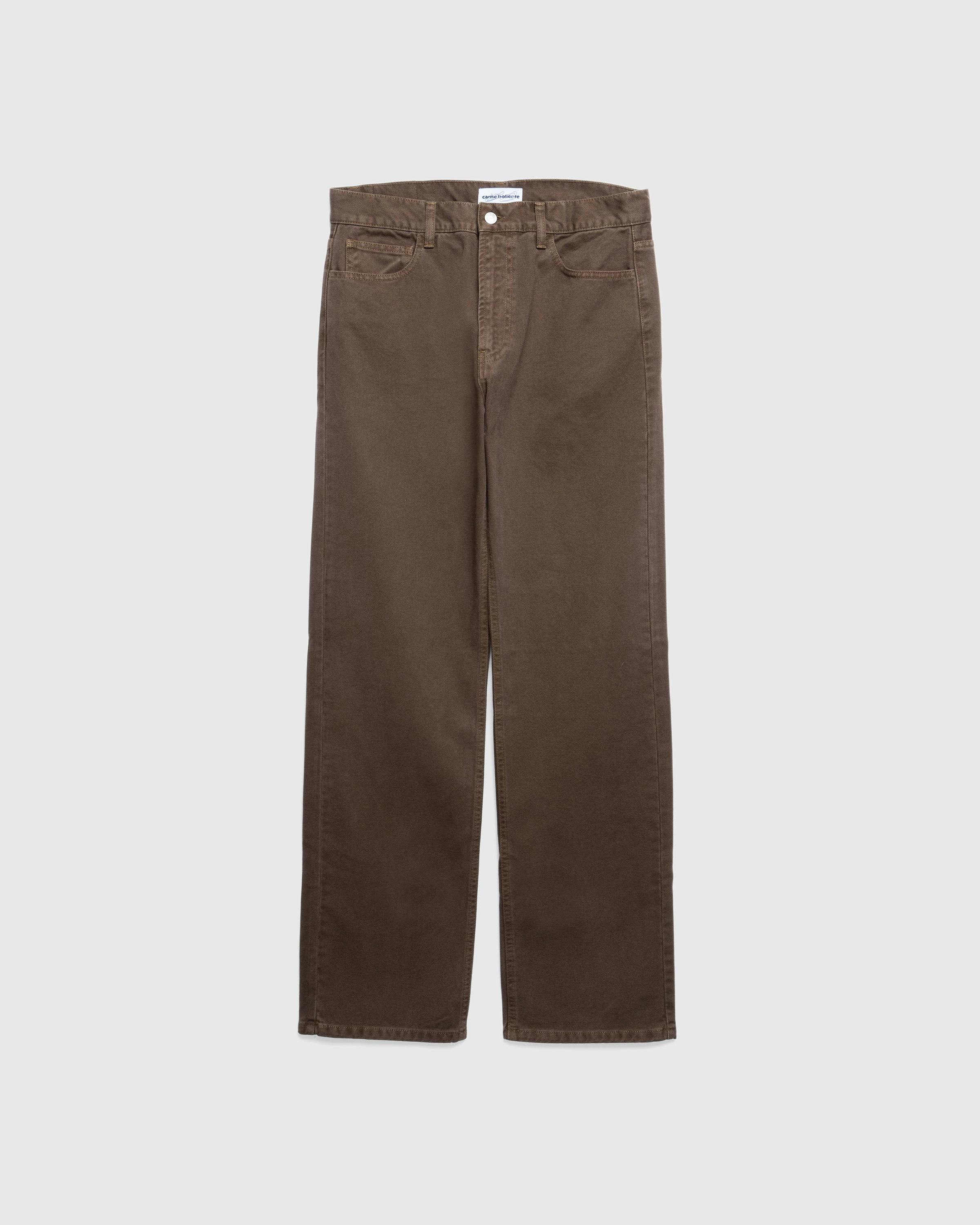 Carne Bollente – Under The Moon Denim Brown - Work Pants - Brown - Image 1