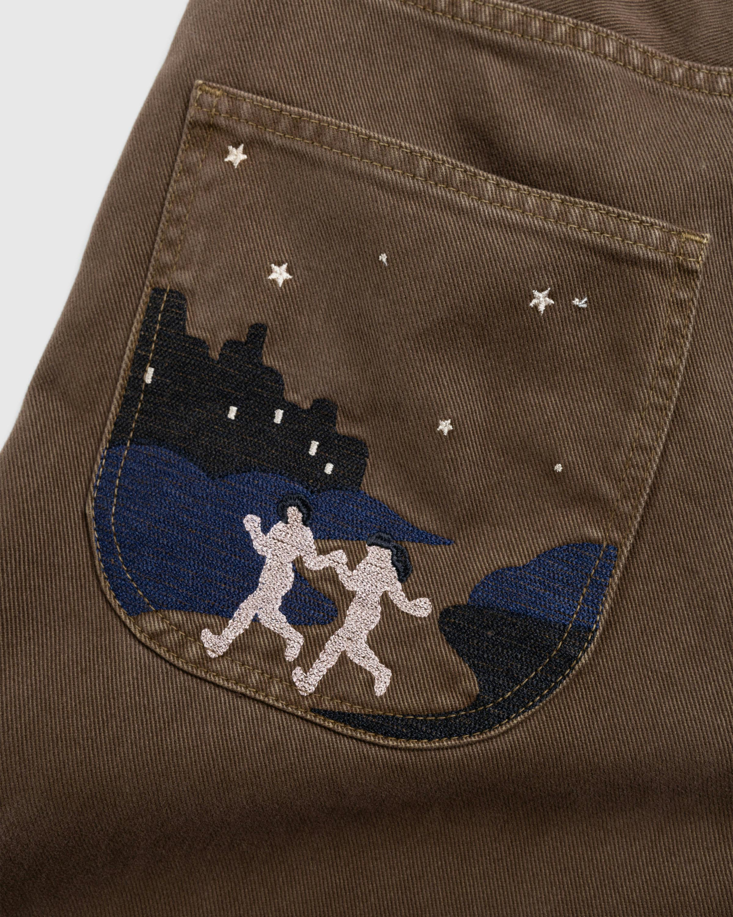 Carne Bollente – Under The Moon Denim Brown - Work Pants - Brown - Image 6