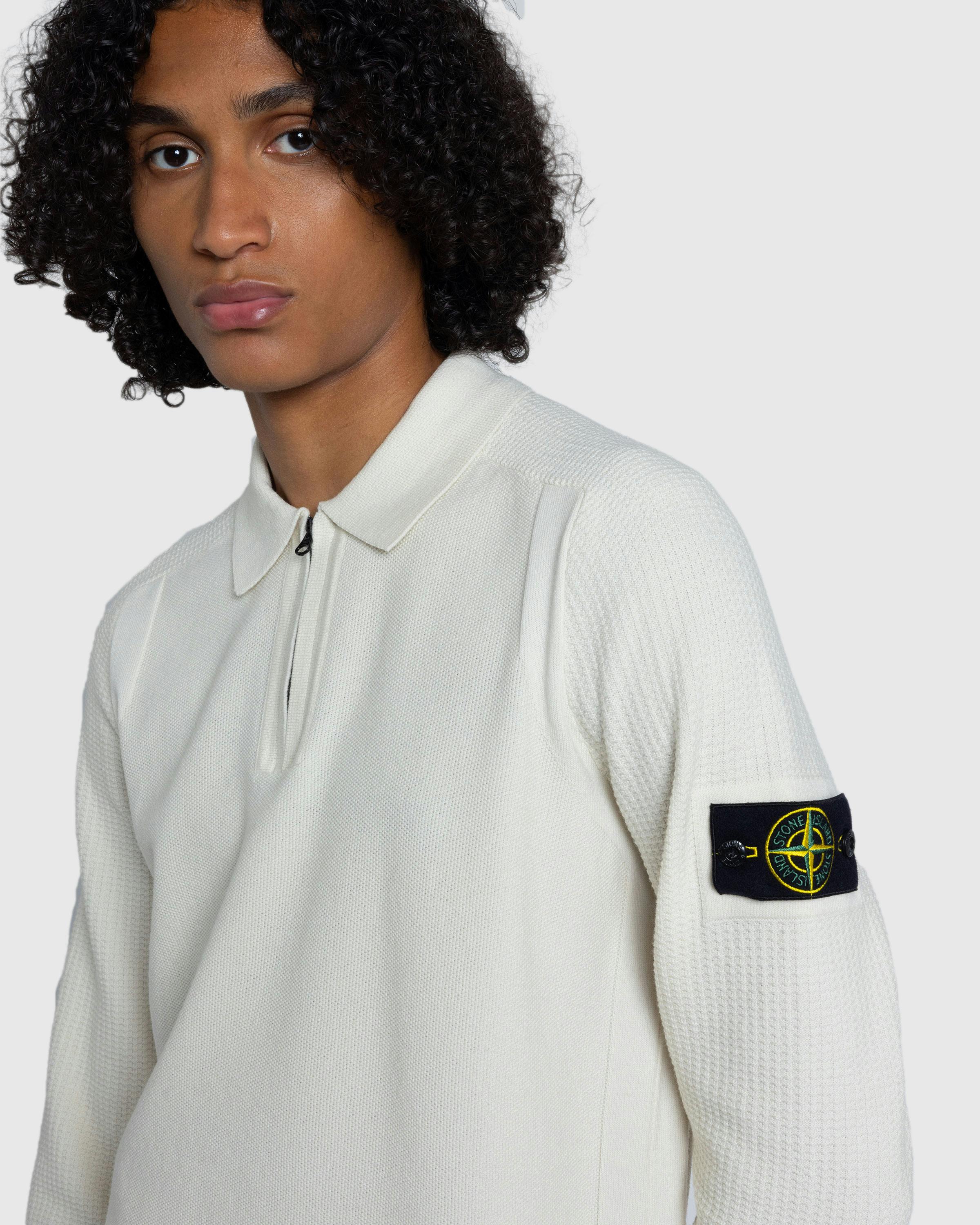 Stone Island – Knit Polo Plaster - Polos - Beige - Image 5