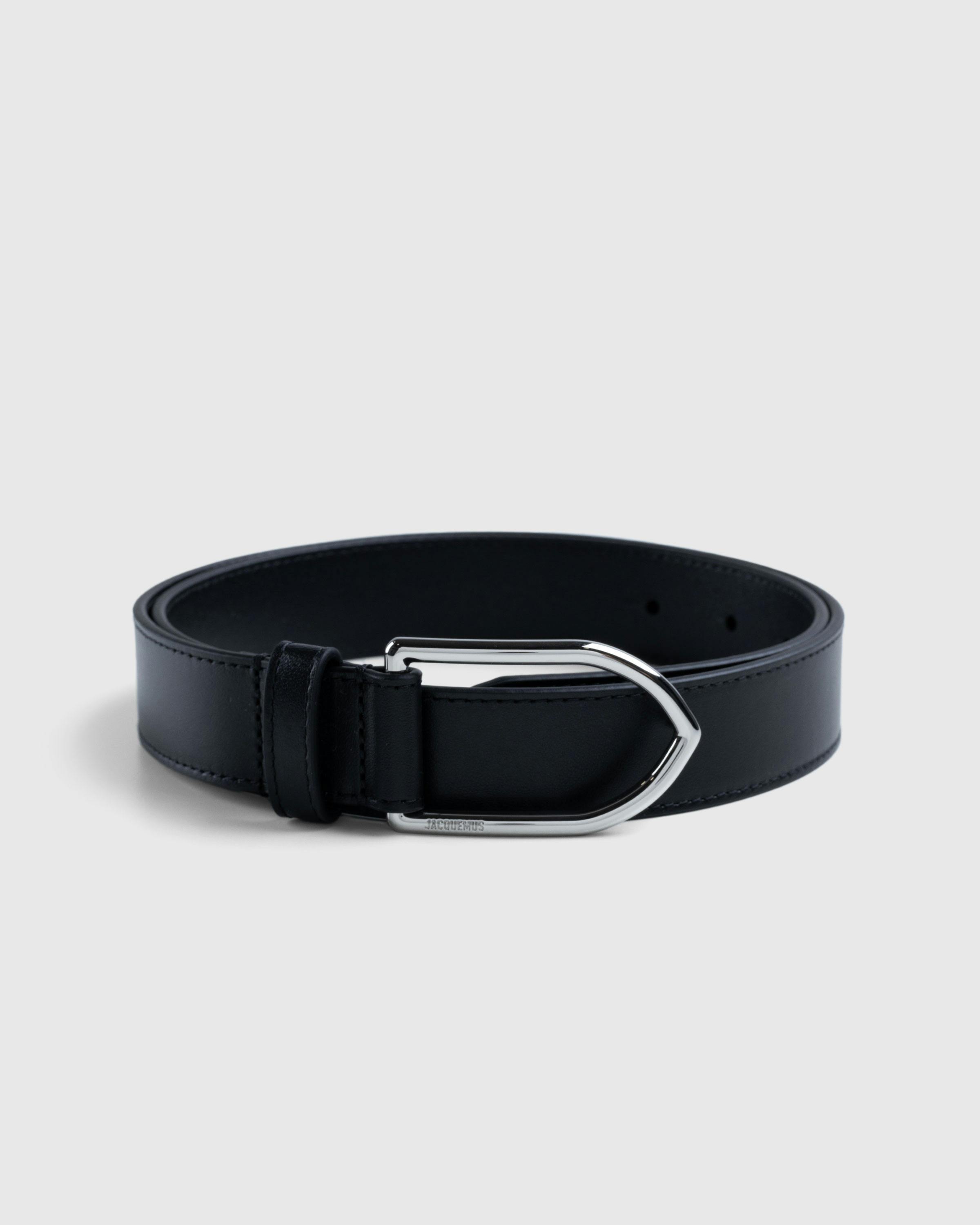 JACQUEMUS – La Ceinture Bambino Black/Silver - Belts - Black - Image 1