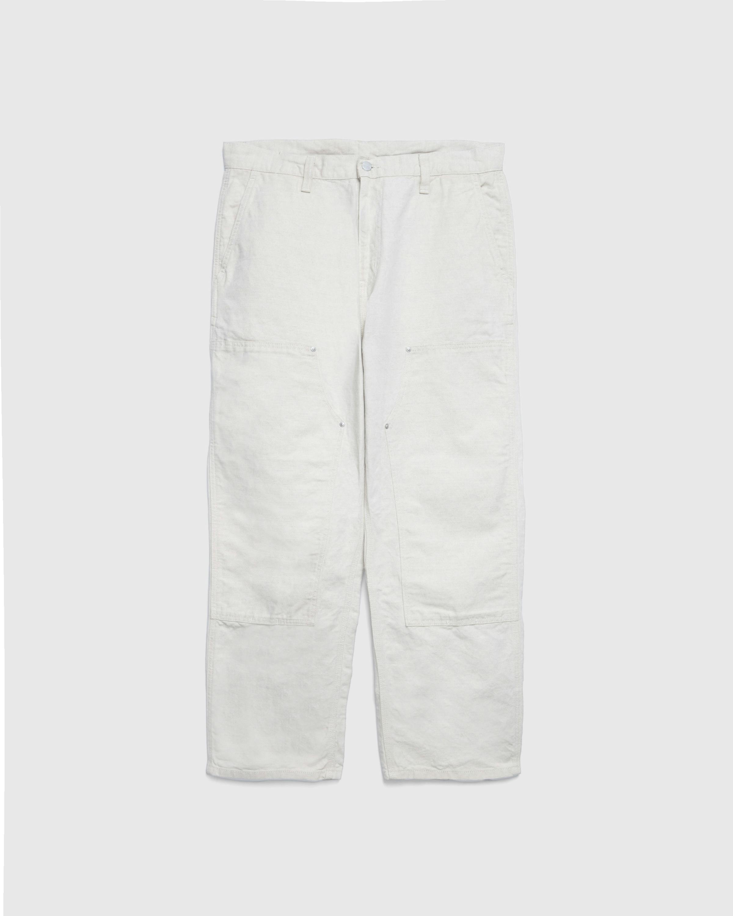 Carhartt WIP – Walter Double Knee Pant Natural/Rinsed - Work Pants - Beige - Image 1