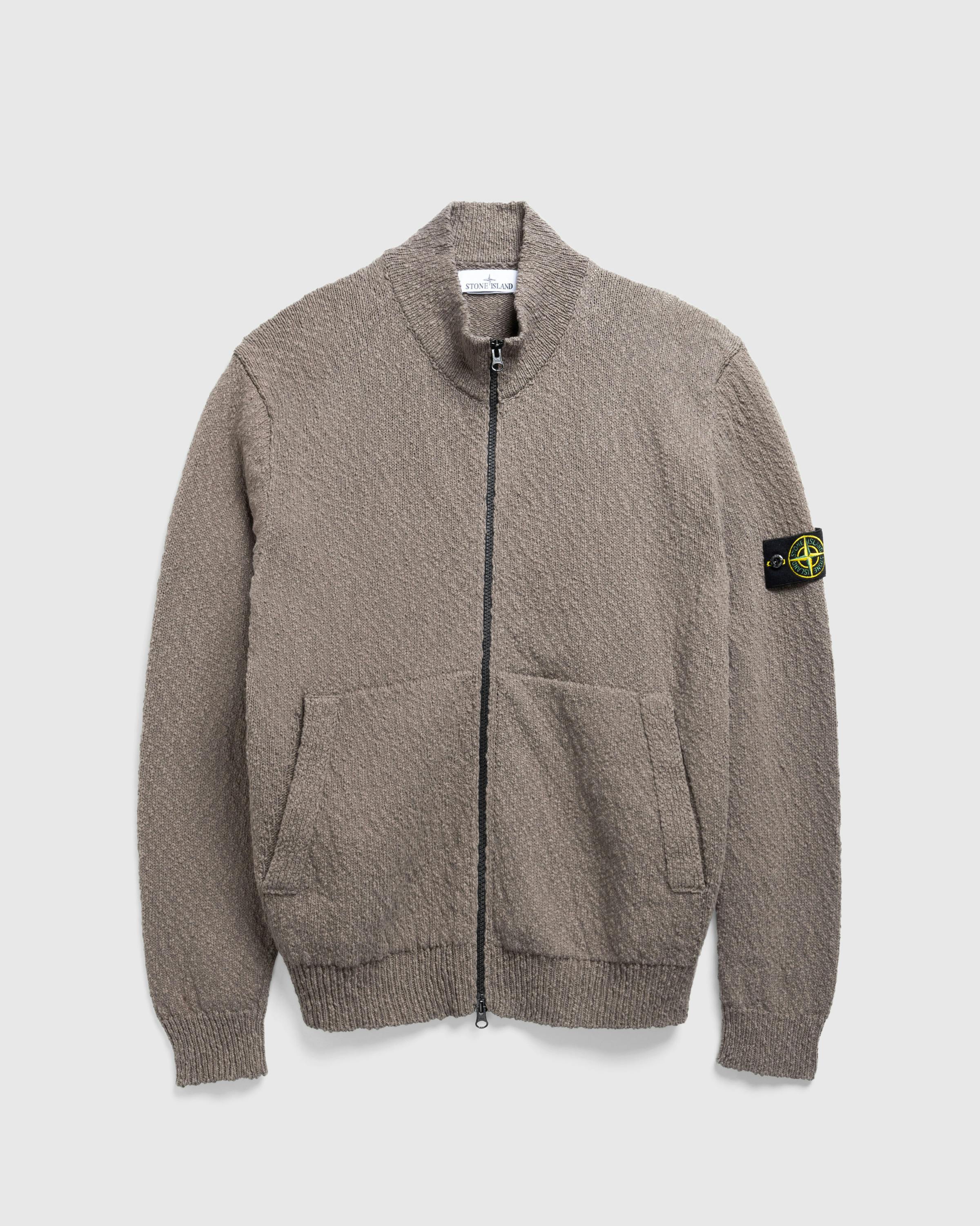 Stone Island Zip Cardigan Dove Grey Highsnobiety Shop