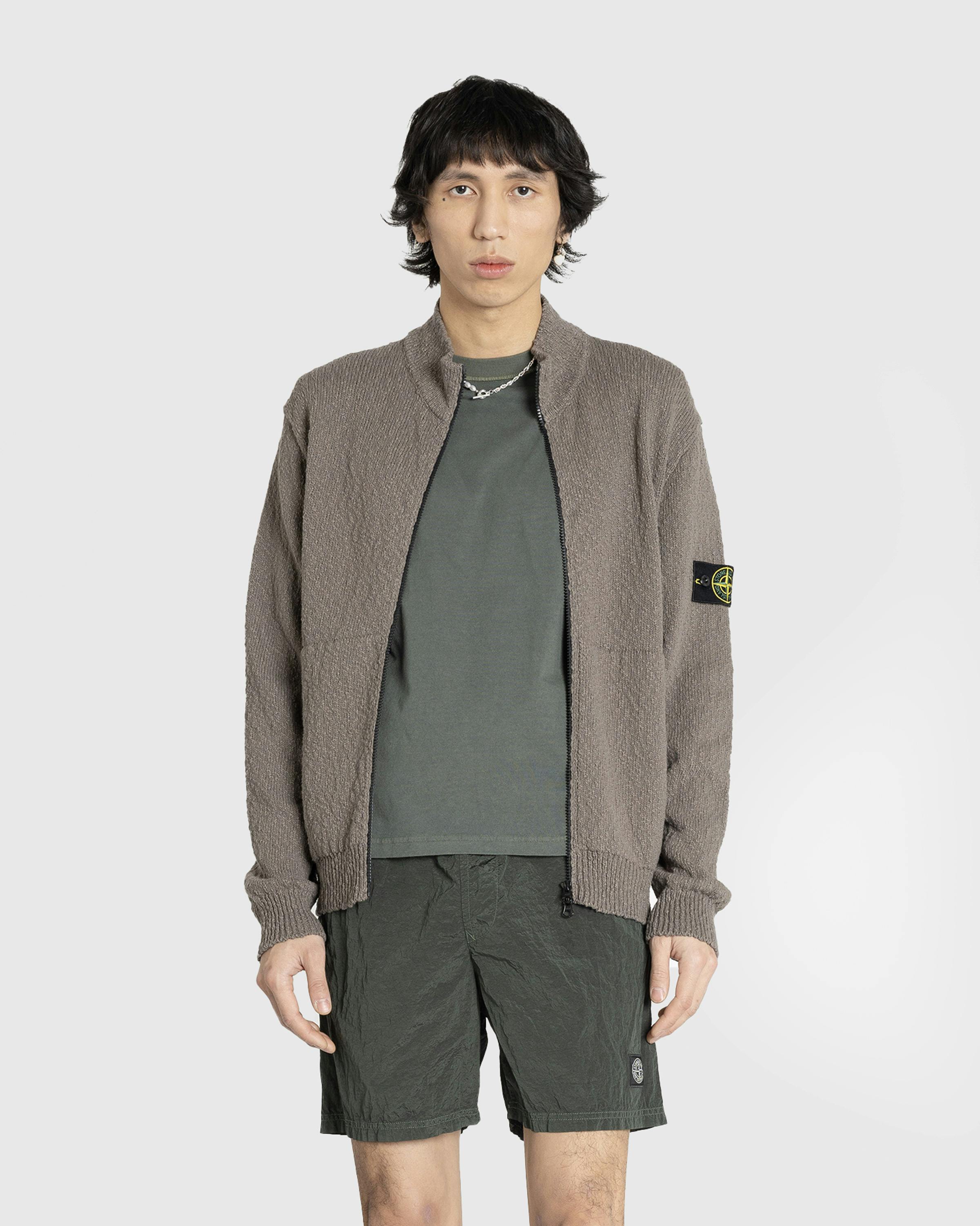 Stone Island – Zip Cardigan Dove Grey - Zip-Ups - Grey - Image 2