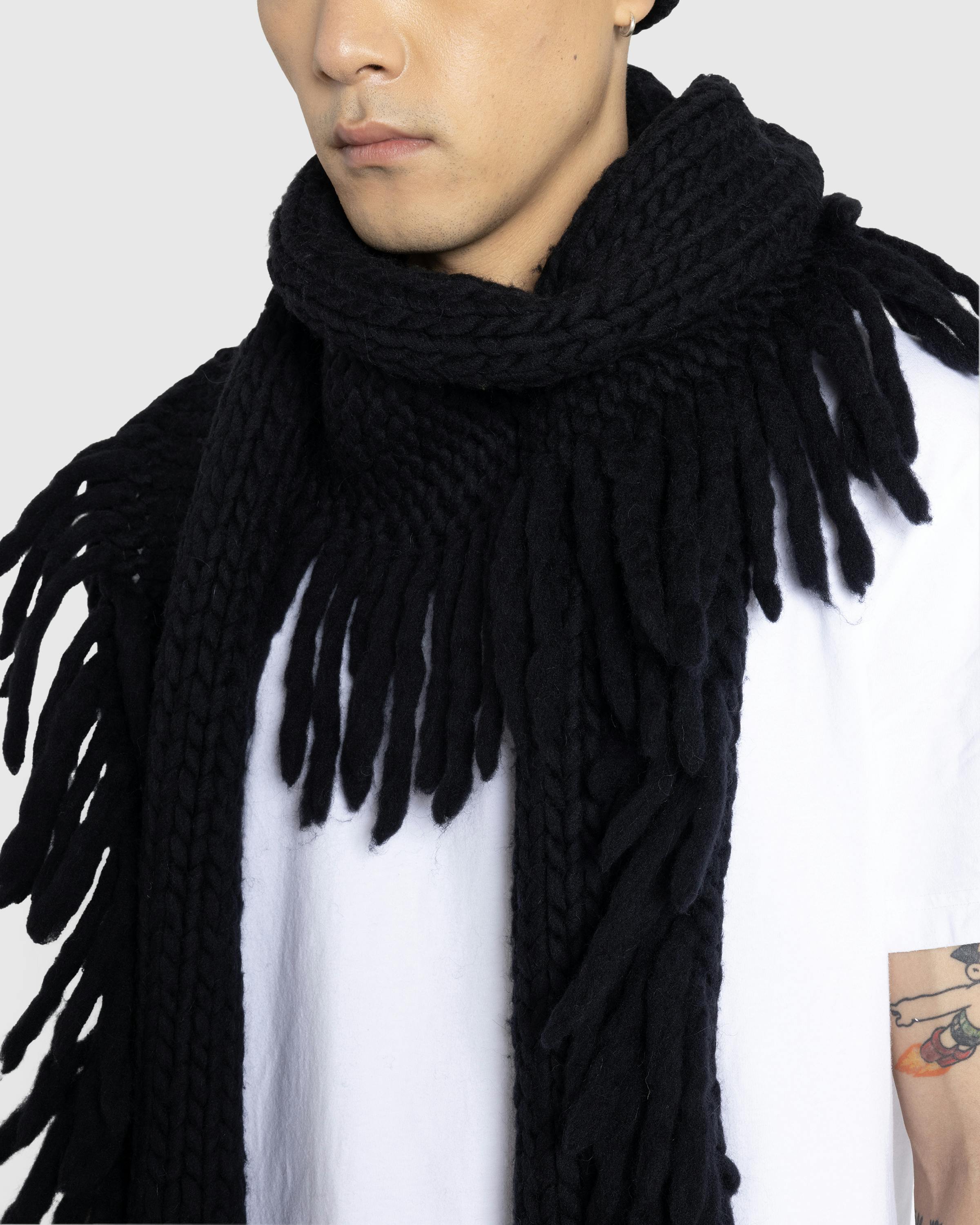 Dries van Noten – Mojag Scarf Black - Knits - Black - Image 2