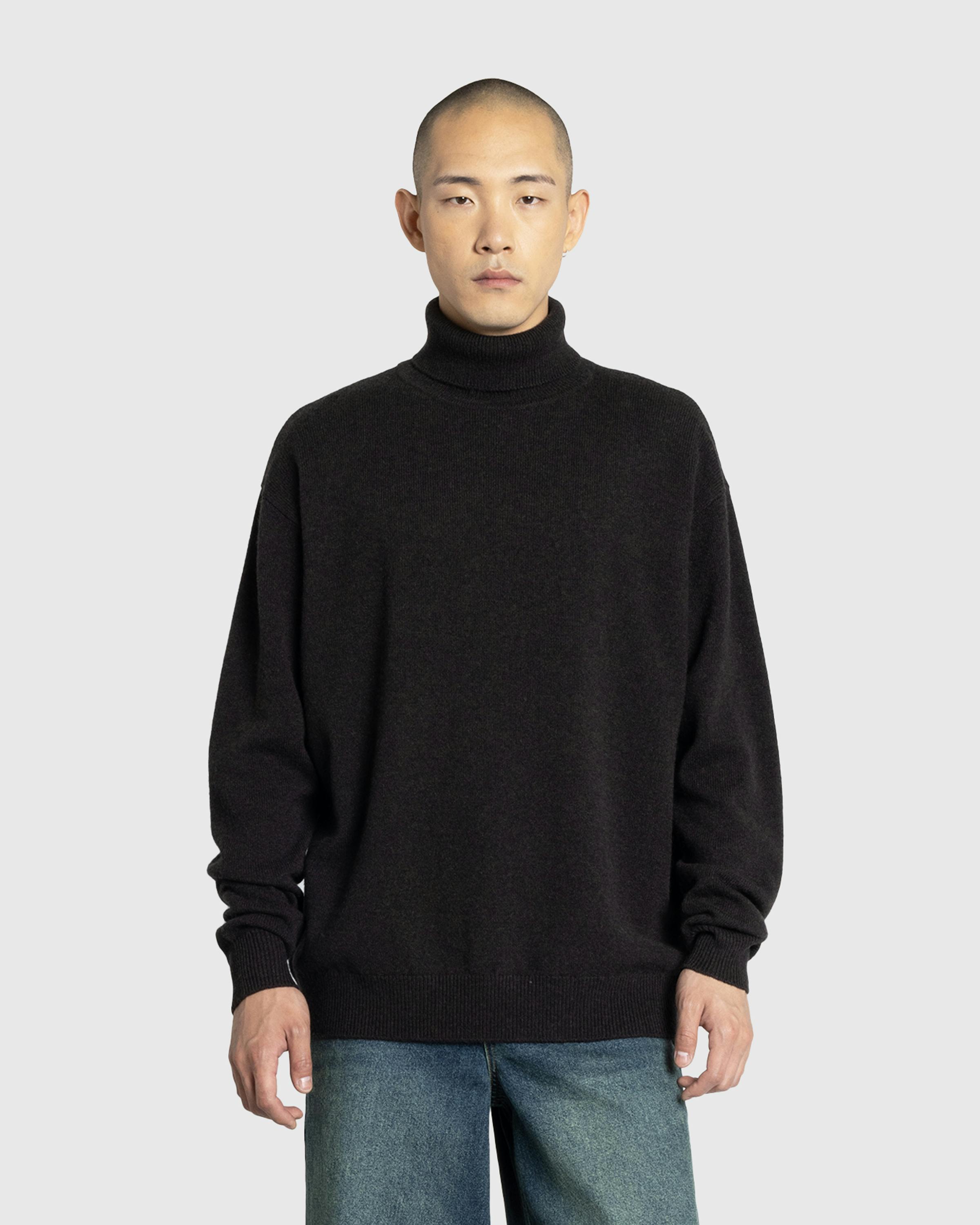 Dries van Noten – Muzo Turtleneck Sweater Dark Brown - Crewnecks - Brown - Image 2