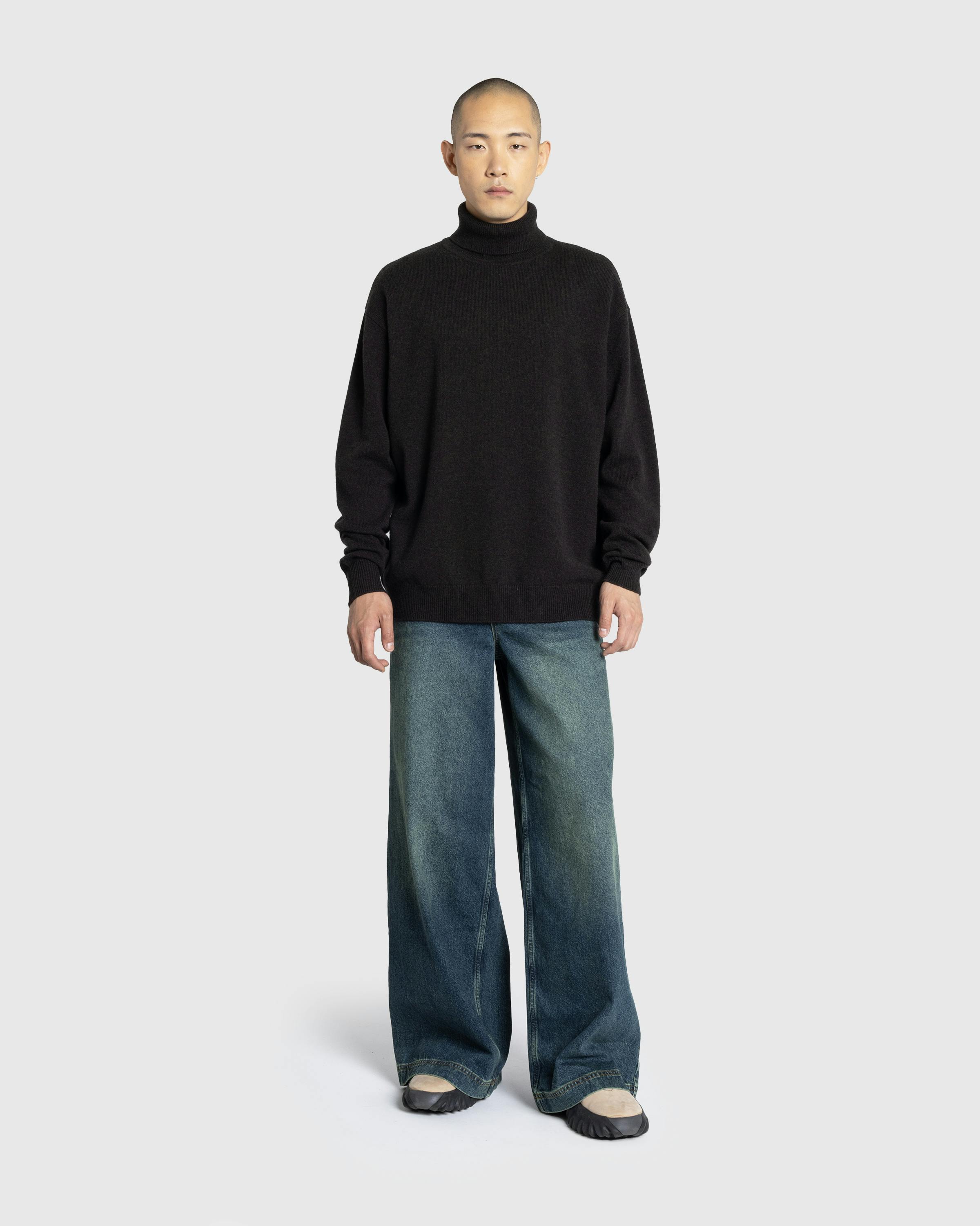 Dries van Noten – Muzo Turtleneck Sweater Dark Brown - Crewnecks - Brown - Image 3