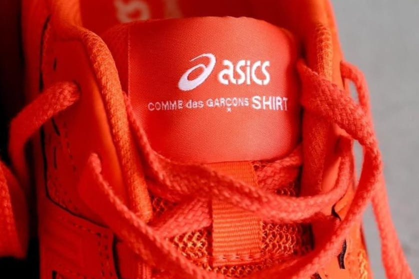 cdg shirt asics sneakers collab 2024