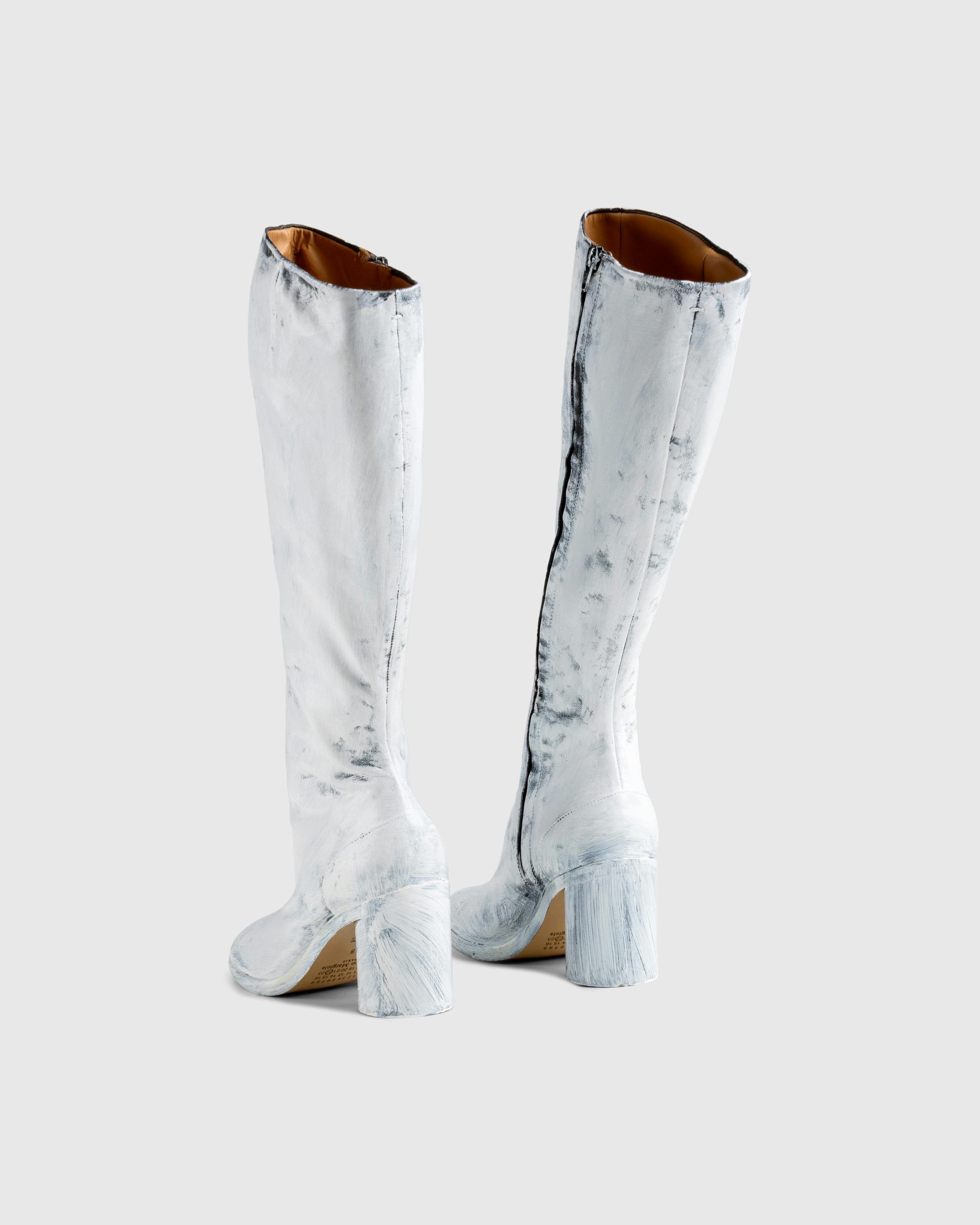 Maison Margiela – Tabi Knee-High Boots Bianchetto  - Heels - White - Image 6