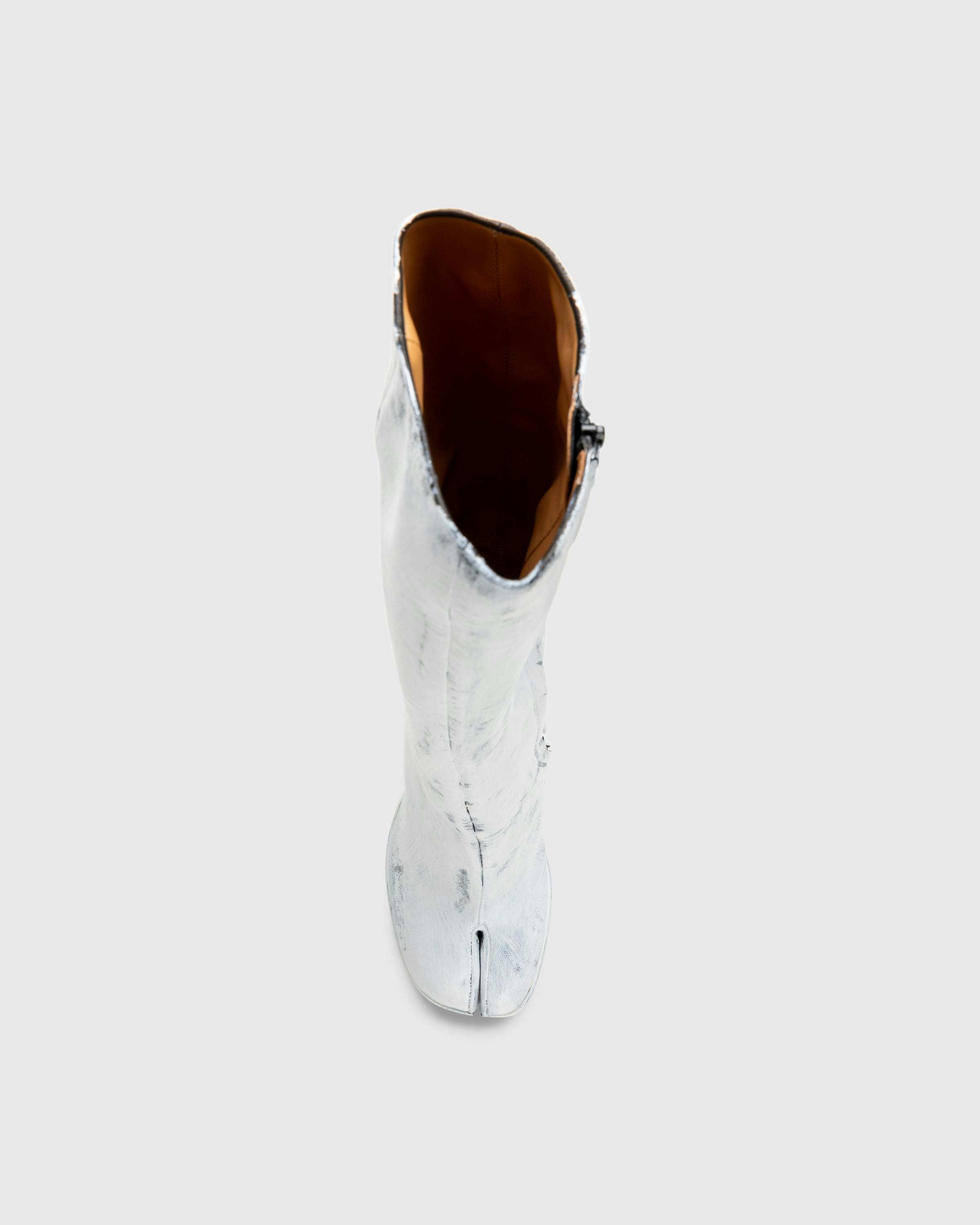 Maison Margiela – Tabi Knee-High Boots Bianchetto  - Heels - White - Image 3