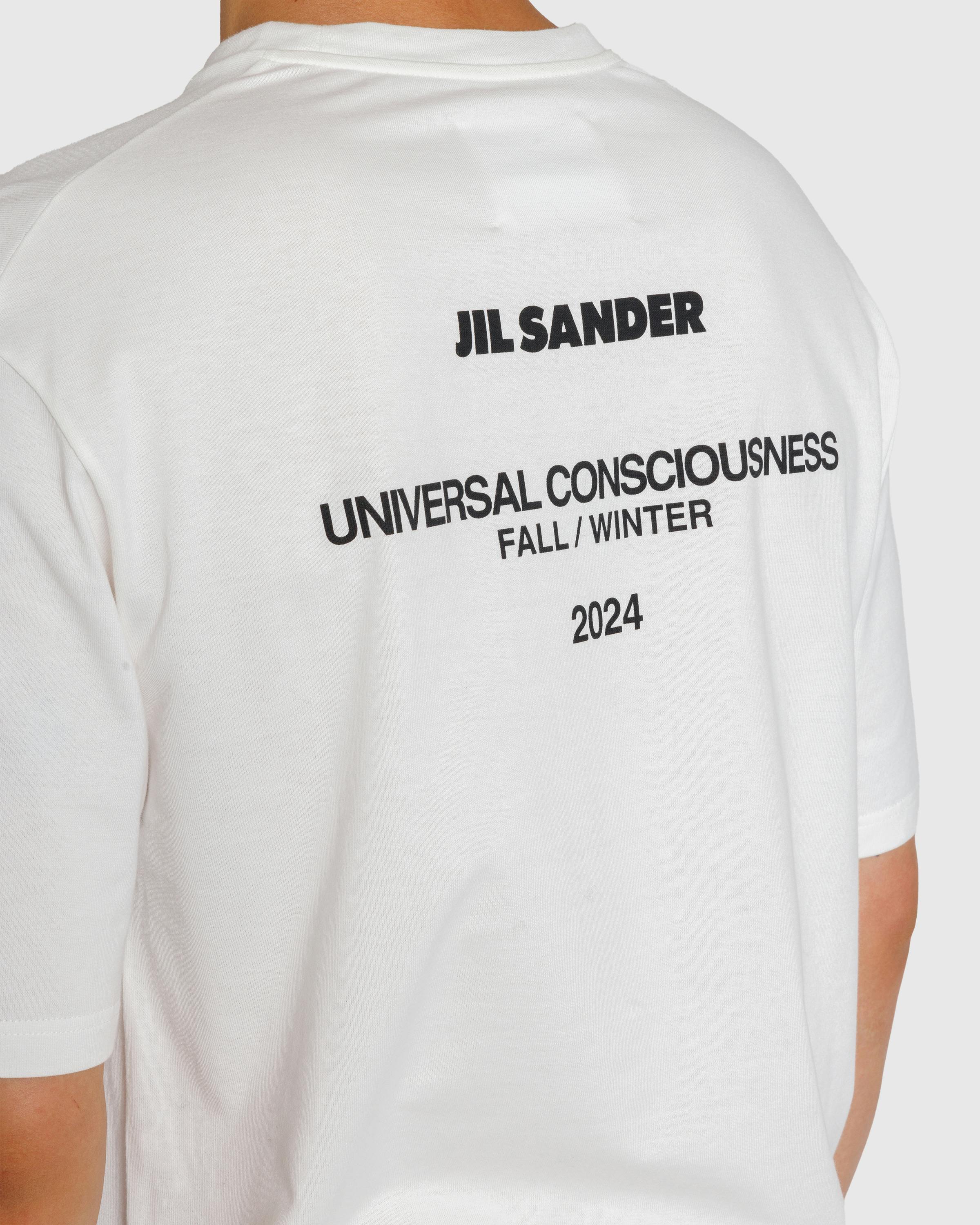 Jil Sander – Universal Consciousness T-Shirt Coconut - T-Shirts - White - Image 3