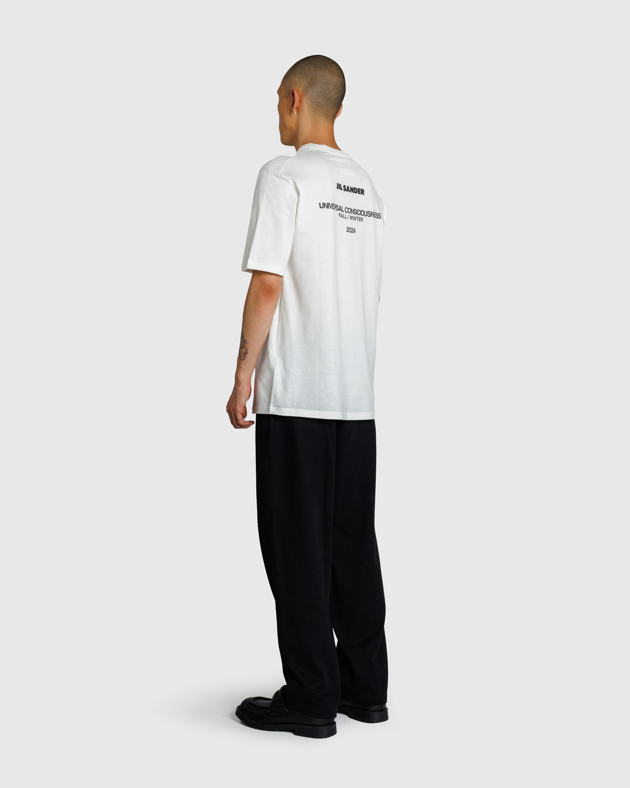 Jil Sander – Universal Consciousness T-Shirt Coconut - T-Shirts - White - Image 6