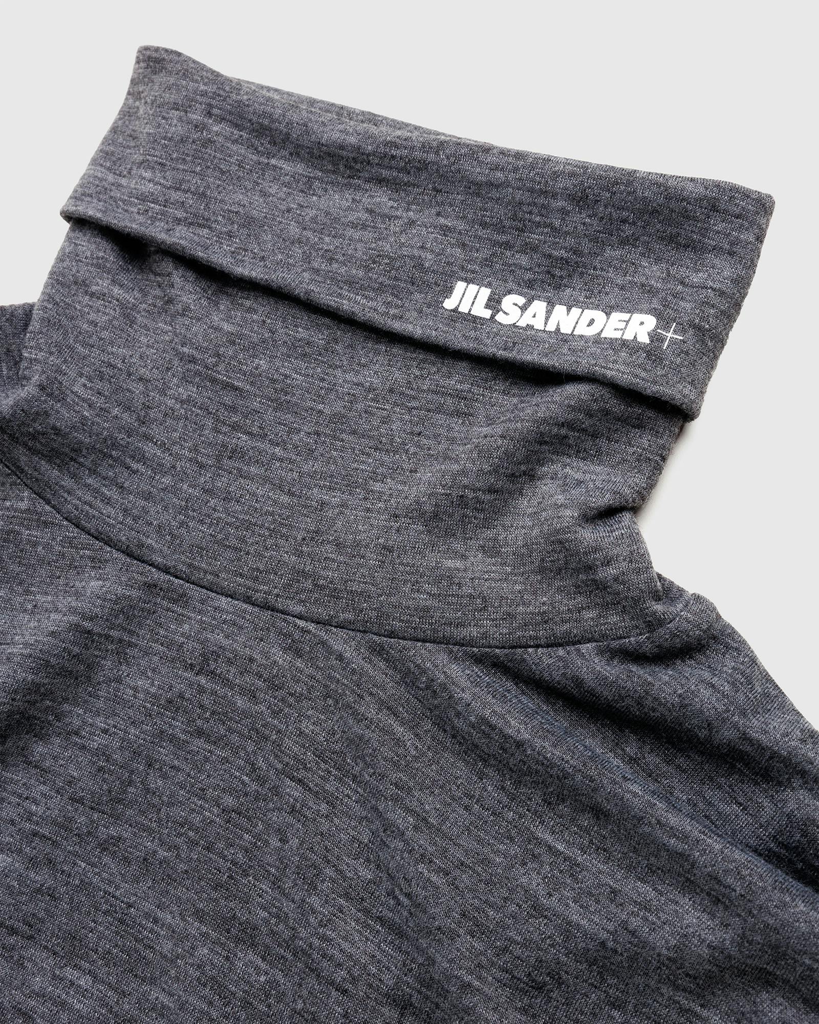 Jil Sander – High-Neck Shirt Dark Grey - T-Shirts - Grey - Image 7