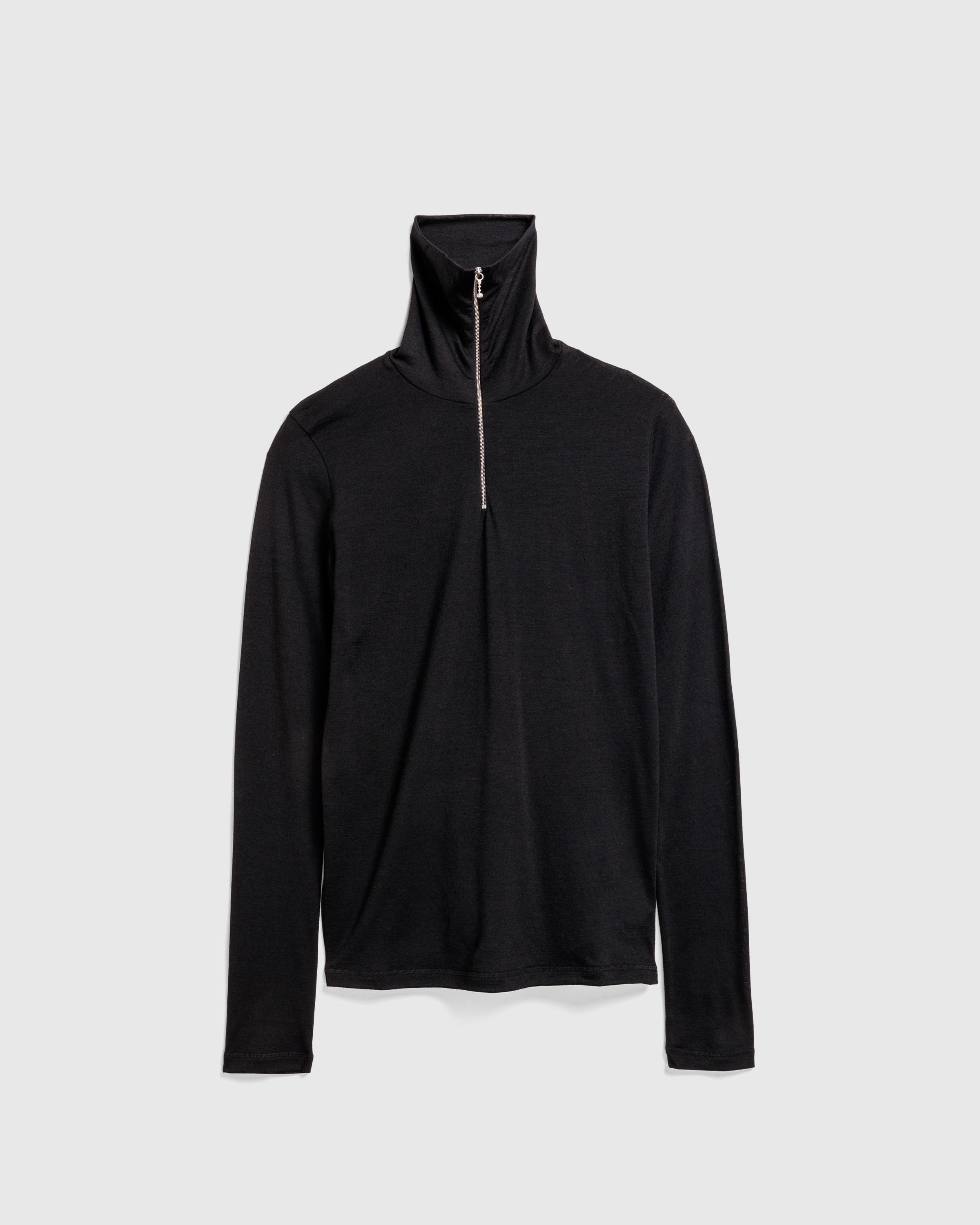 Jil Sander – Zip-Up Long-Sleeve Black - Zip-Ups - Black - Image 1