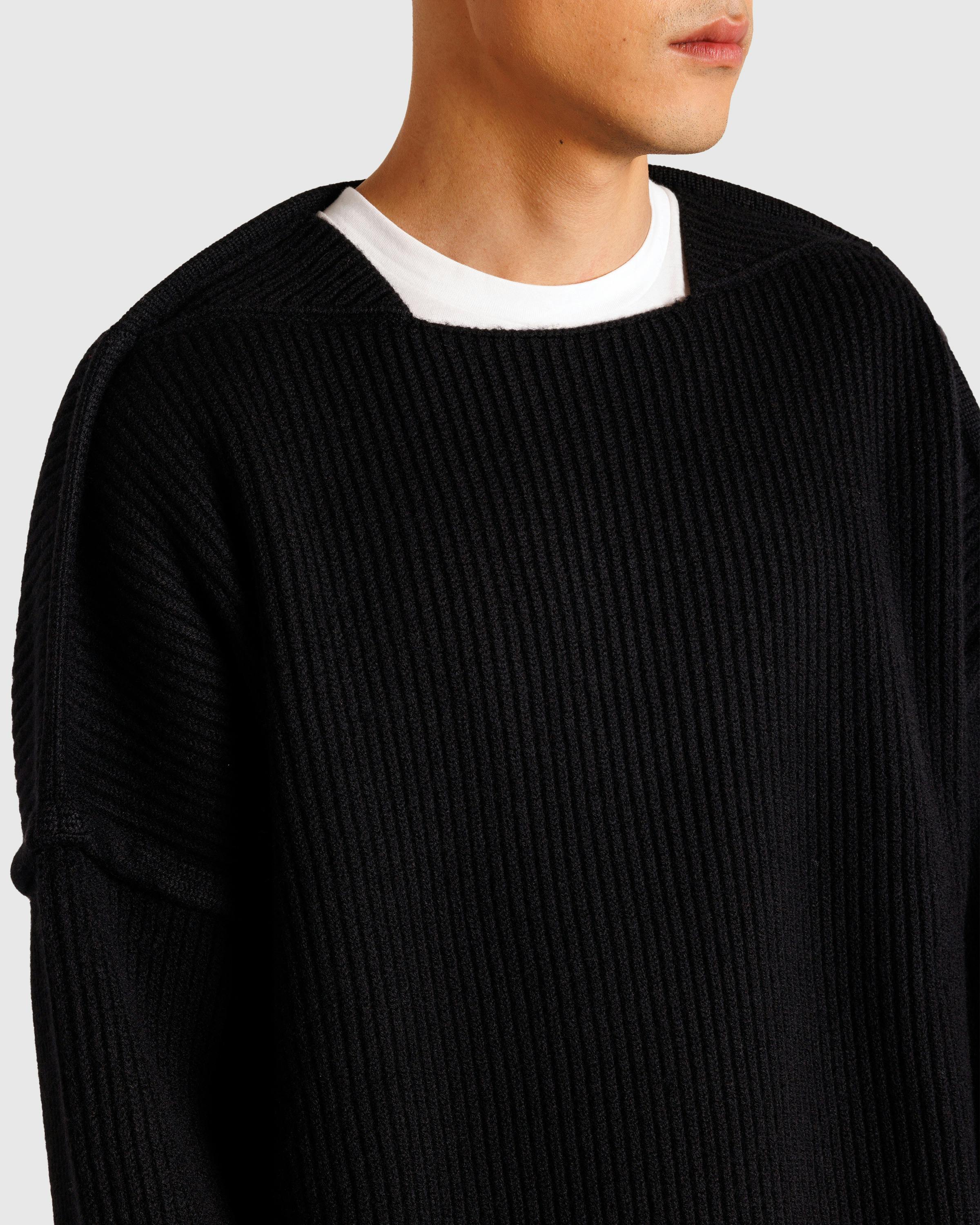 Jil Sander – SQN Long-Sleeve Jumper Black - Crewnecks - Black - Image 4