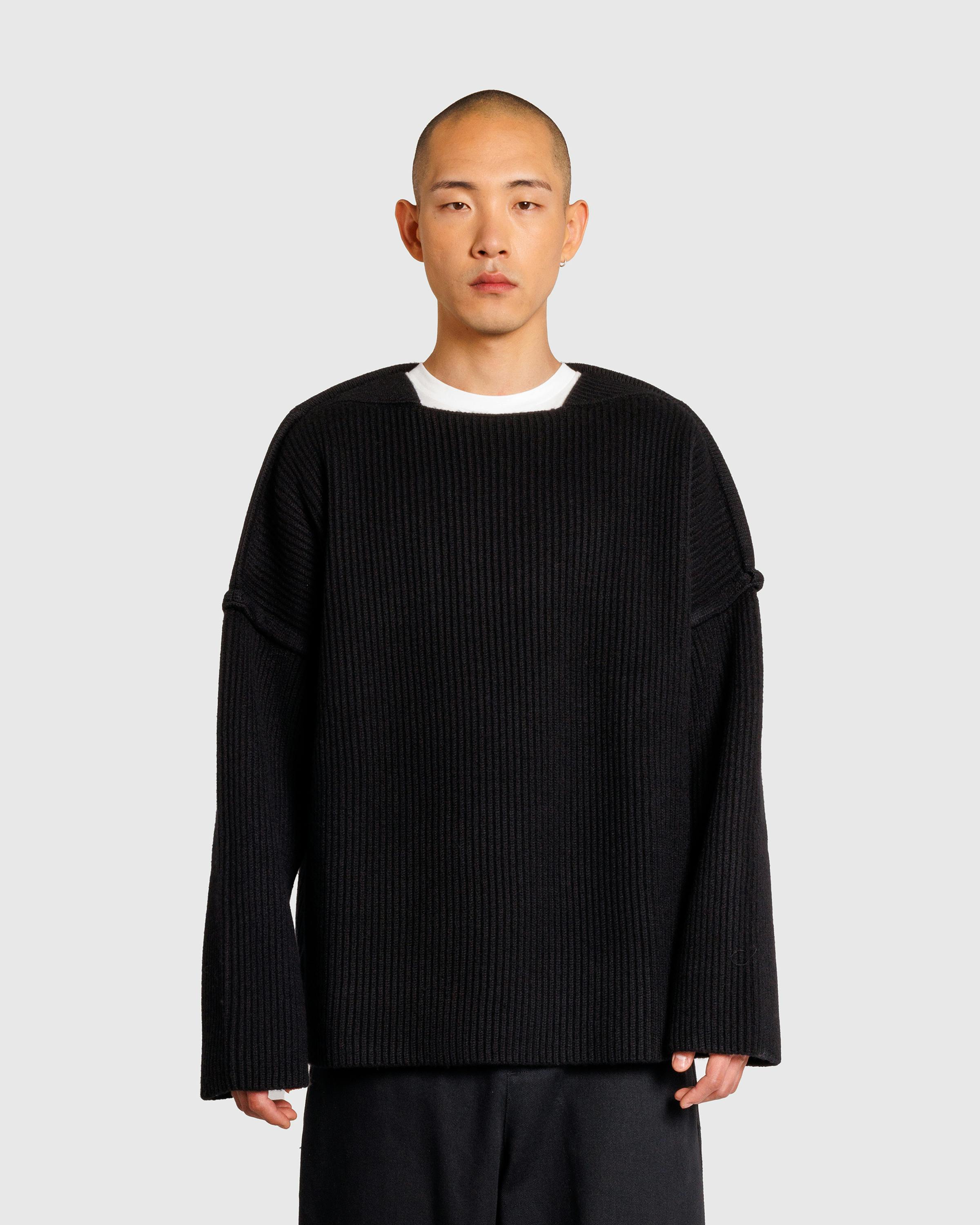 Jil Sander – SQN Long-Sleeve Jumper Black - Crewnecks - Black - Image 2