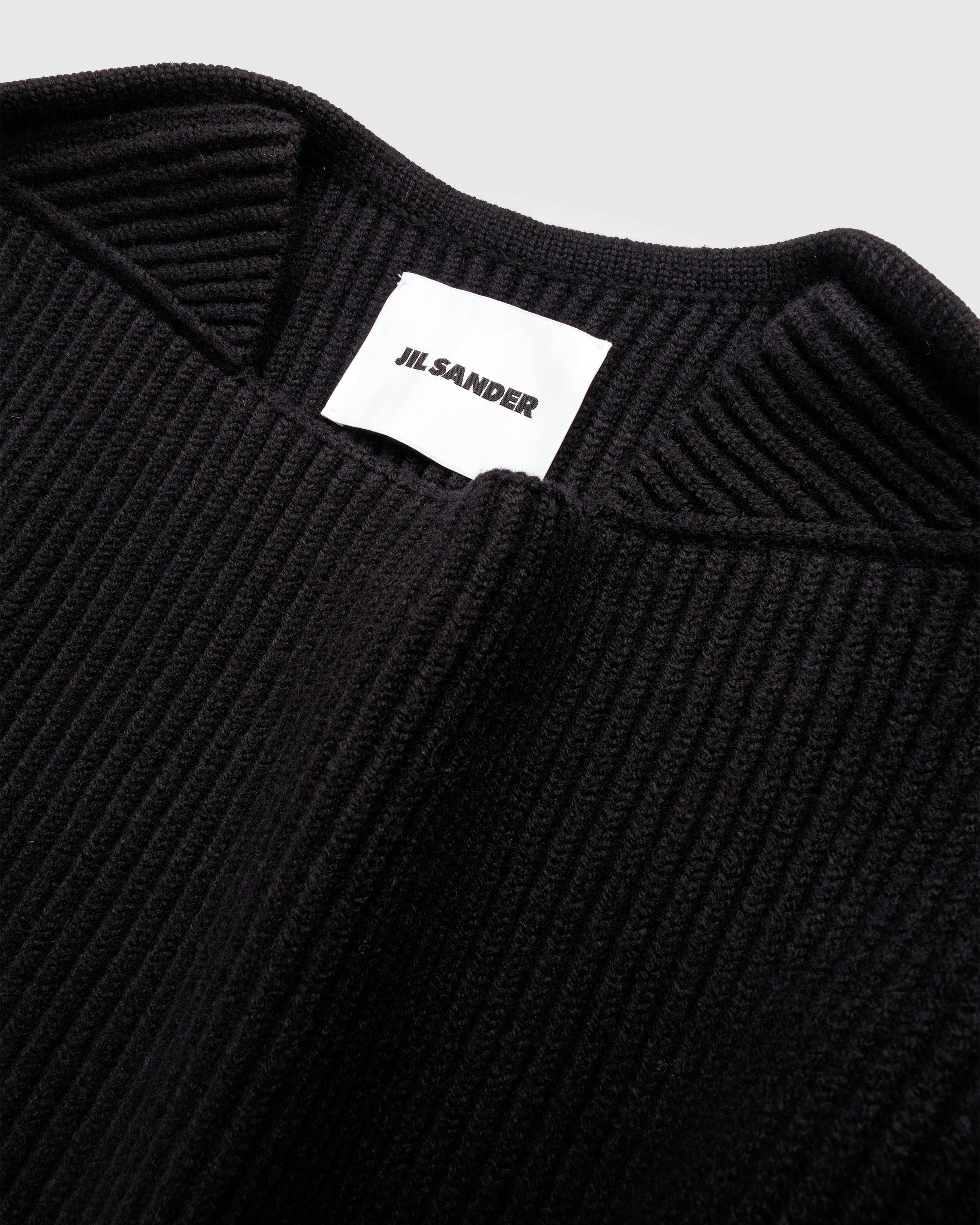 Jil Sander – SQN Long-Sleeve Jumper Black - Crewnecks - Black - Image 7