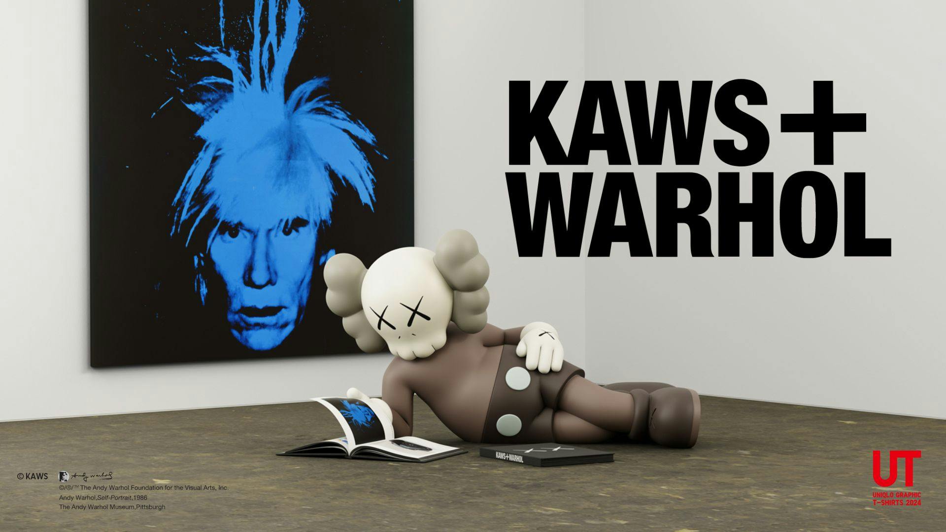 Uniqlo KAWS + Warhol installation view credits