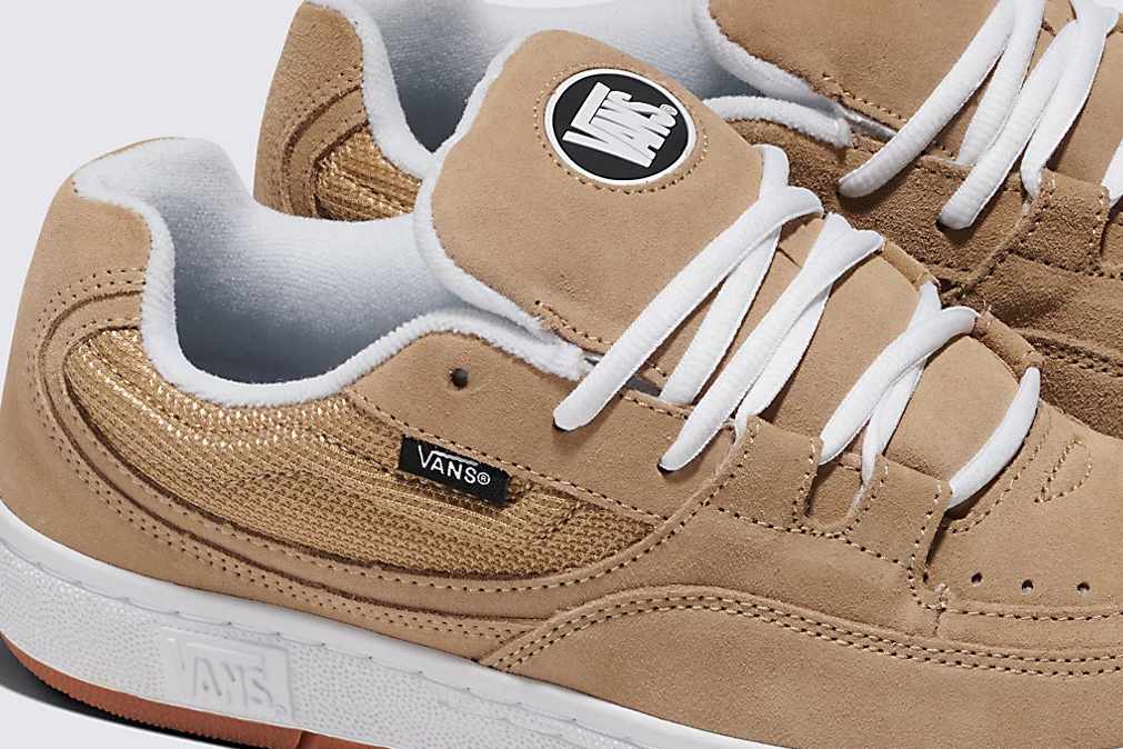 Vans Speed LS skate shoe in beige and brown colorways