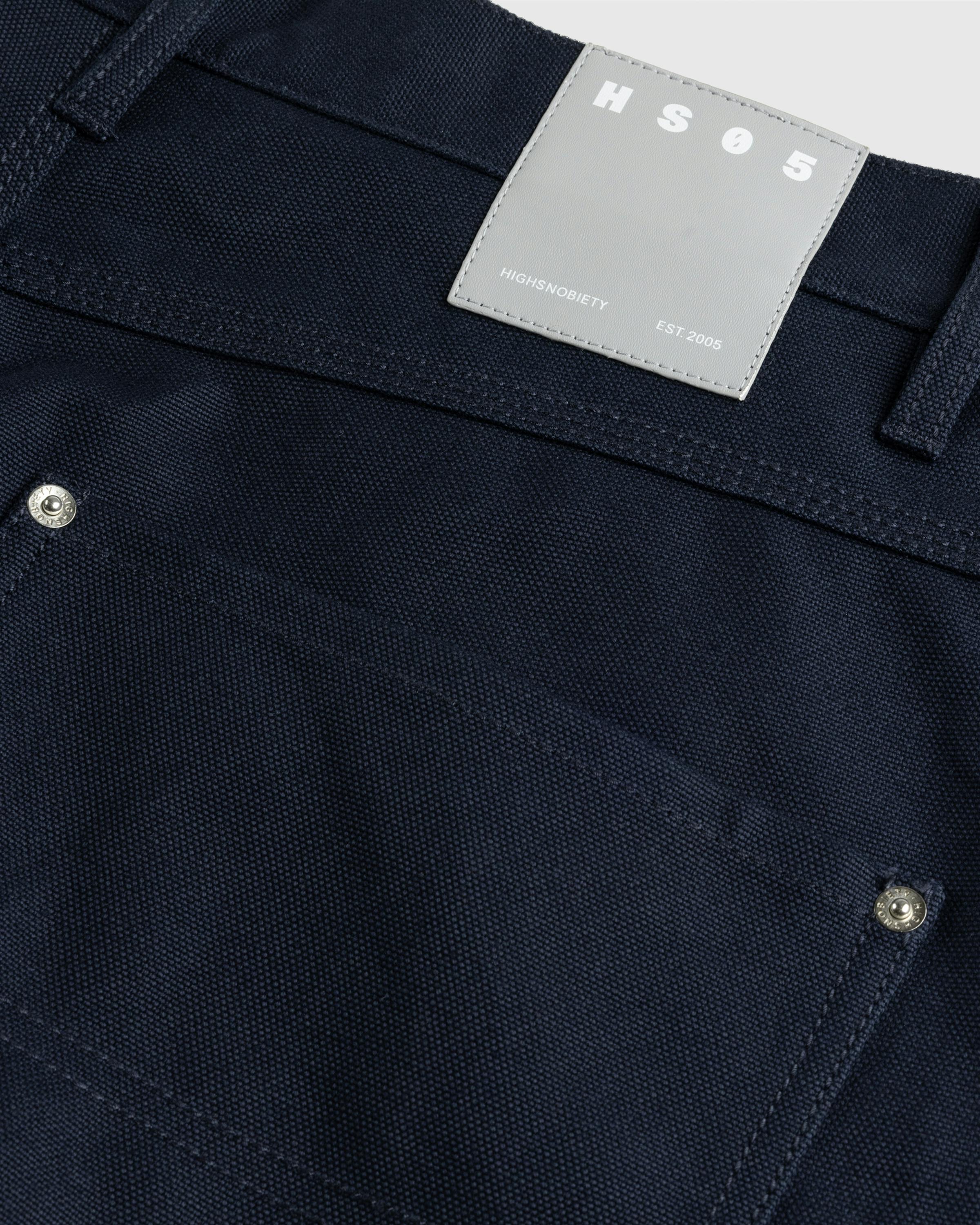 Highsnobiety HS05 – Oxford Canvas Carpenter Trousers Navy - Work Pants - Navy - Image 7