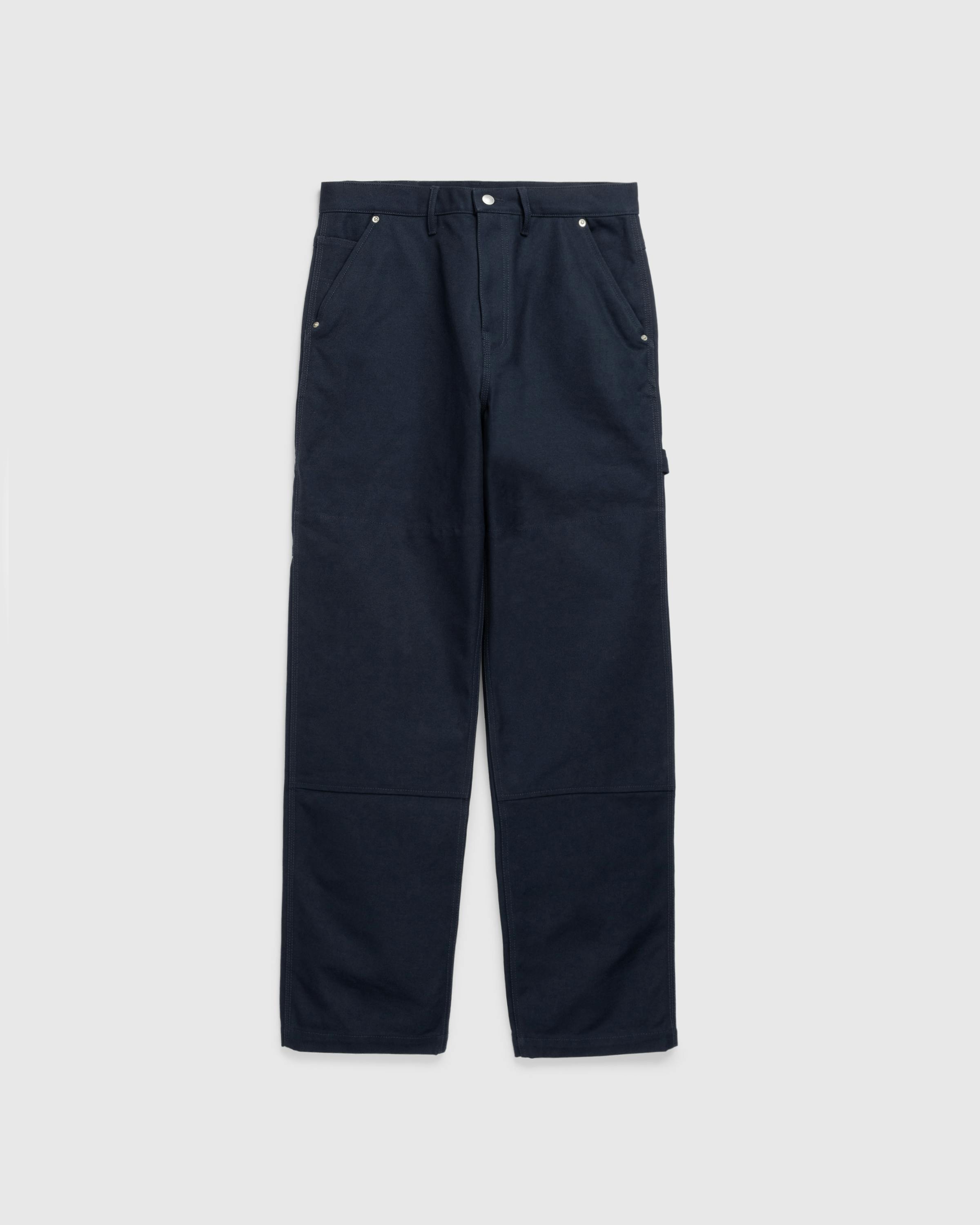 Highsnobiety HS05 – Oxford Canvas Carpenter Trousers Navy - Work Pants - Navy - Image 1