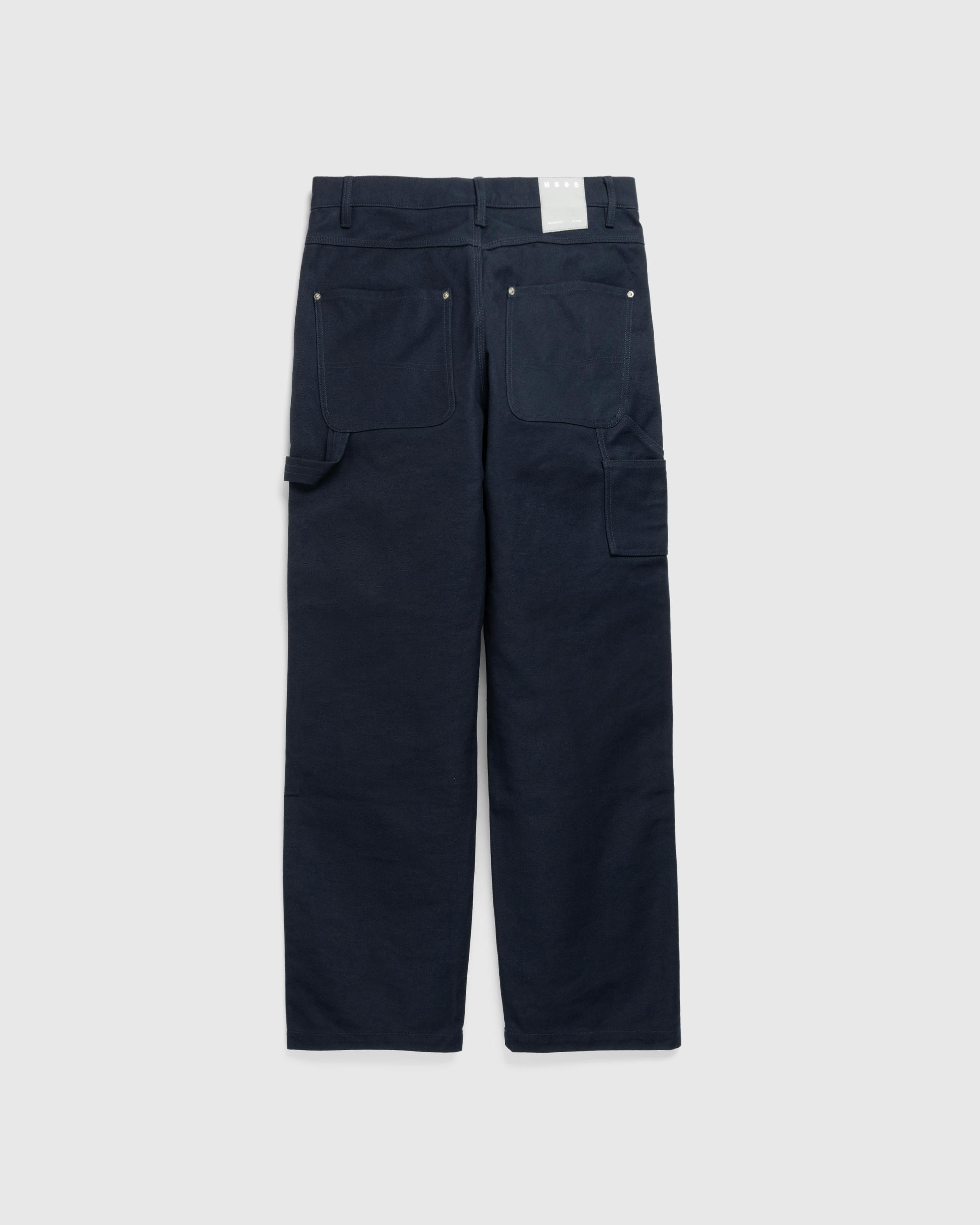 Highsnobiety HS05 – Oxford Canvas Carpenter Trousers Navy - Work Pants - Navy - Image 4