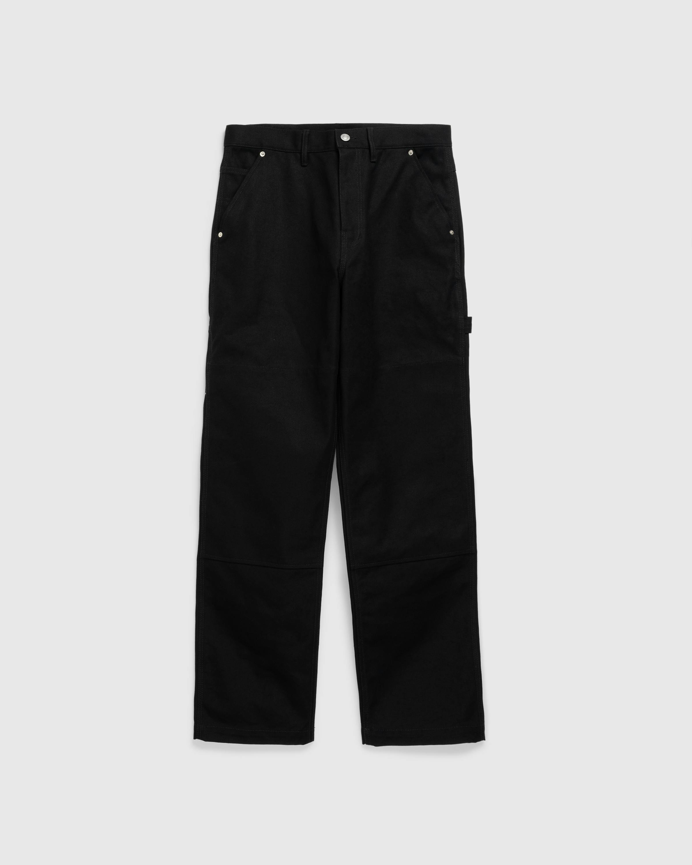 Highsnobiety HS05 – Oxford Canvas Carpenter Trousers Black - Work Pants - Black - Image 1