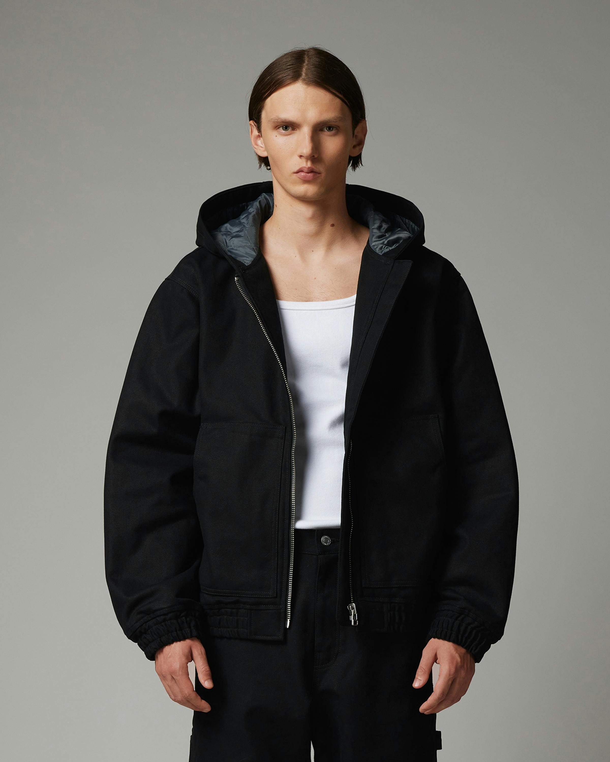 Highsnobiety HS05 – Oxford Canvas Insulated Jacket Black - Jackets - Black - Image 2