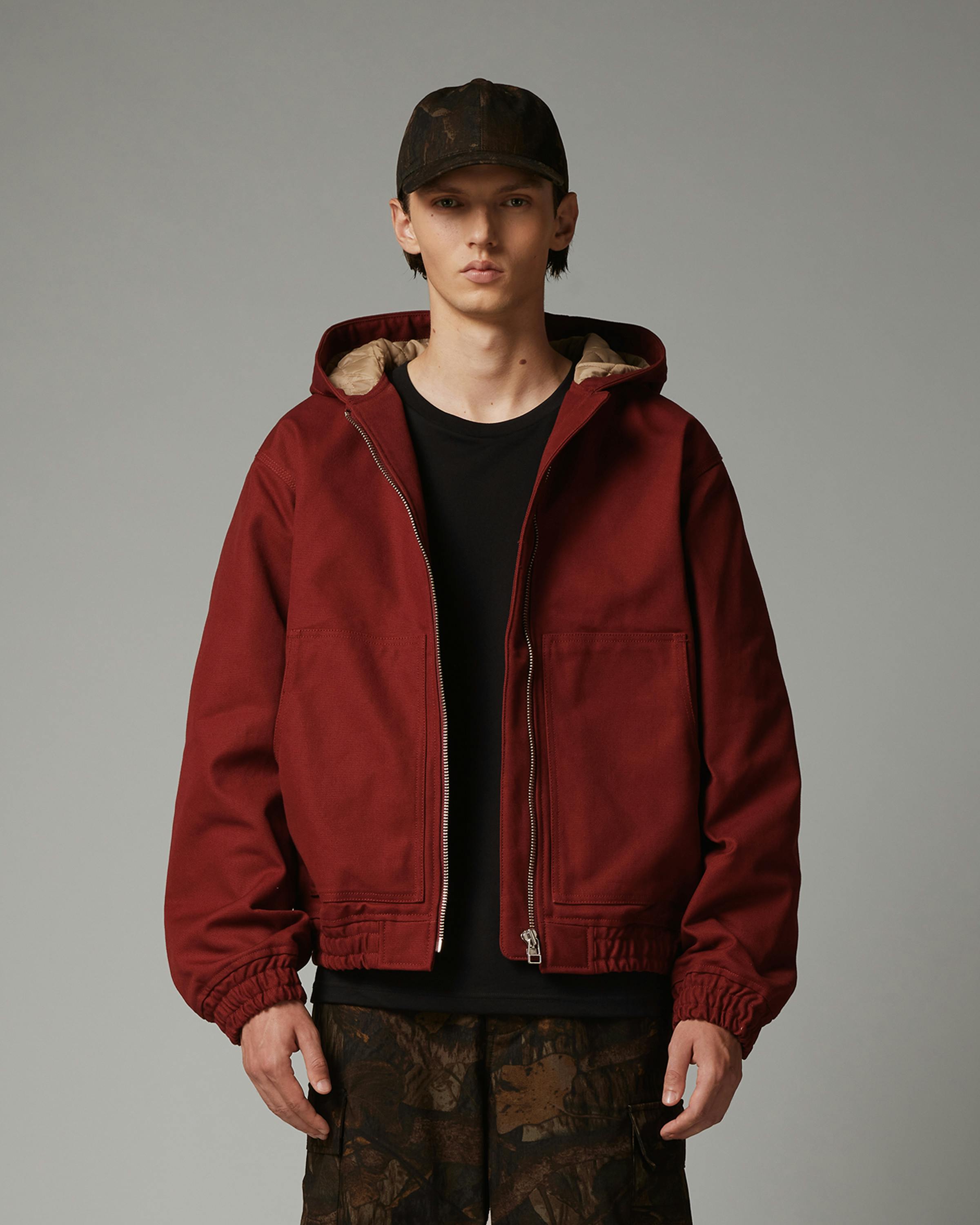 Highsnobiety HS05 – Oxford Canvas Insulated Jacket Red - Jackets - Red - Image 2